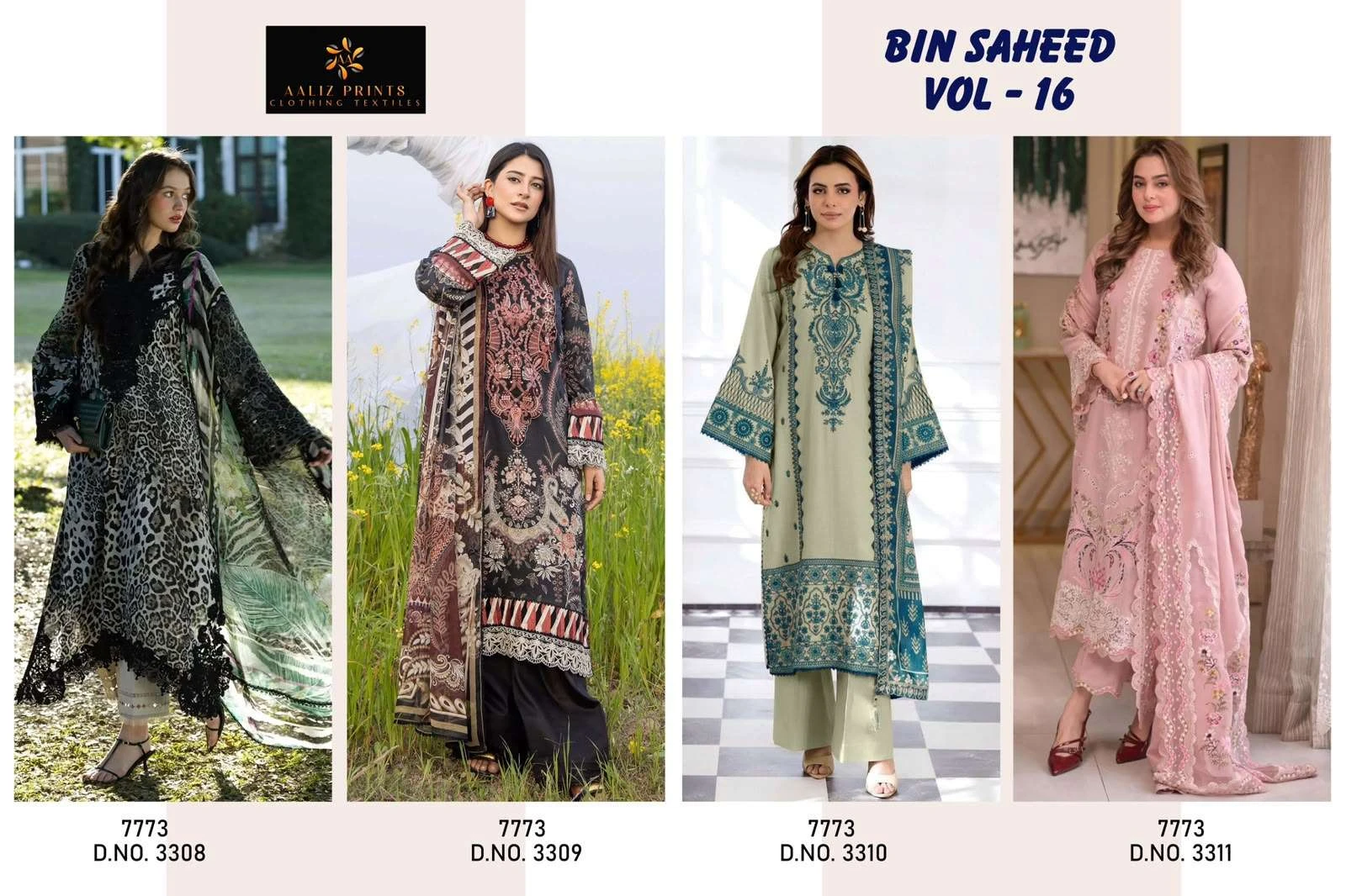 Aaliz Print Bin Saheed Vol 16 Ready Made Collection
