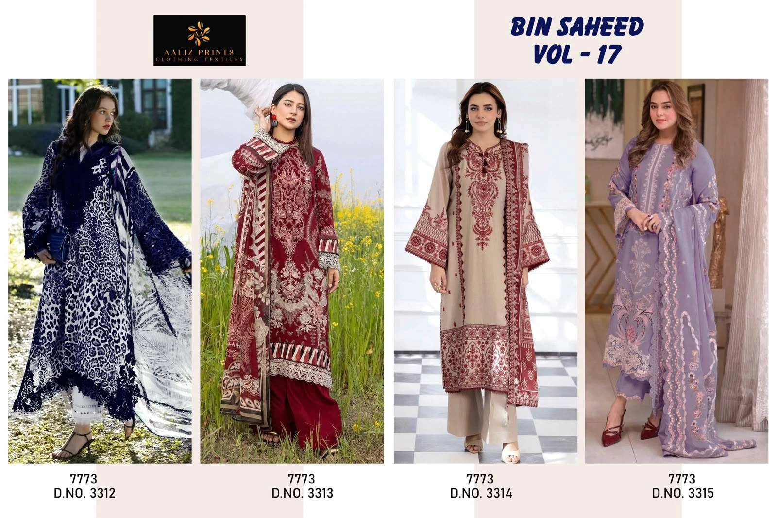 Aaliz Print Bin Saheed Vol 17 Ready Made Collection