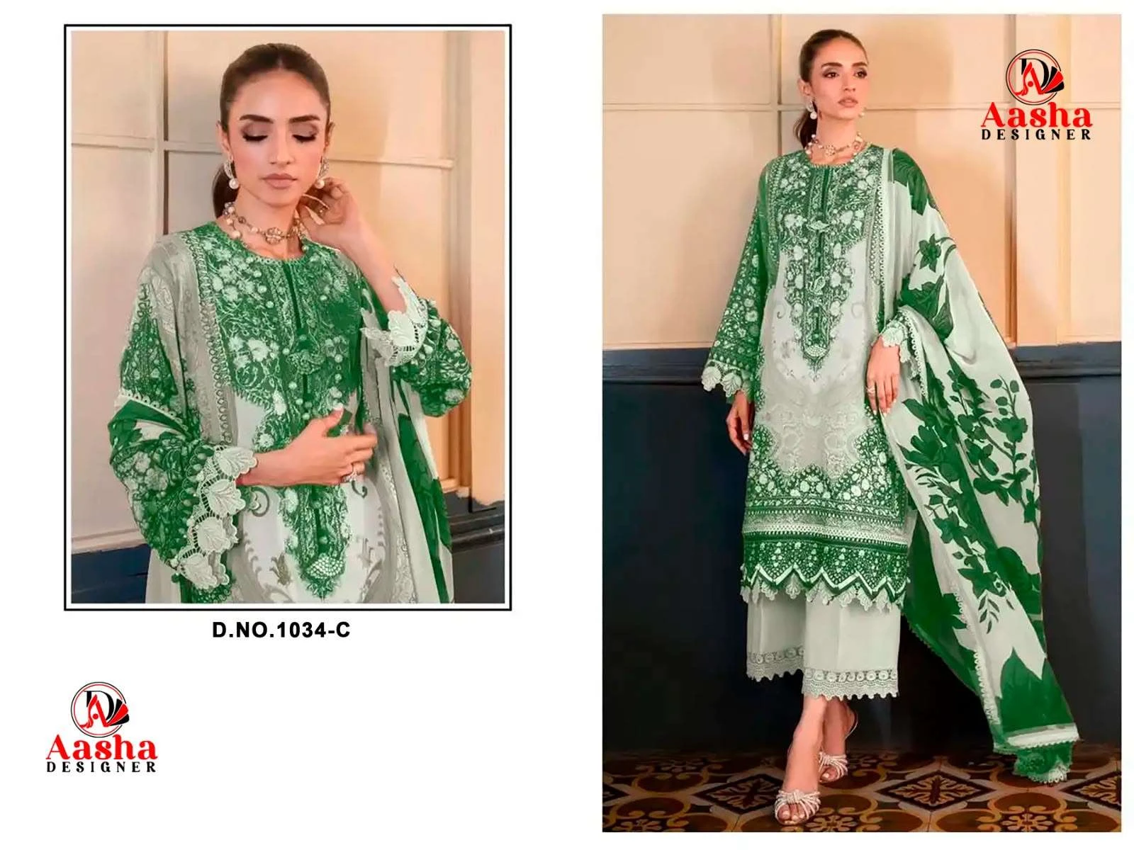 Aasha Designer D No 1034 C