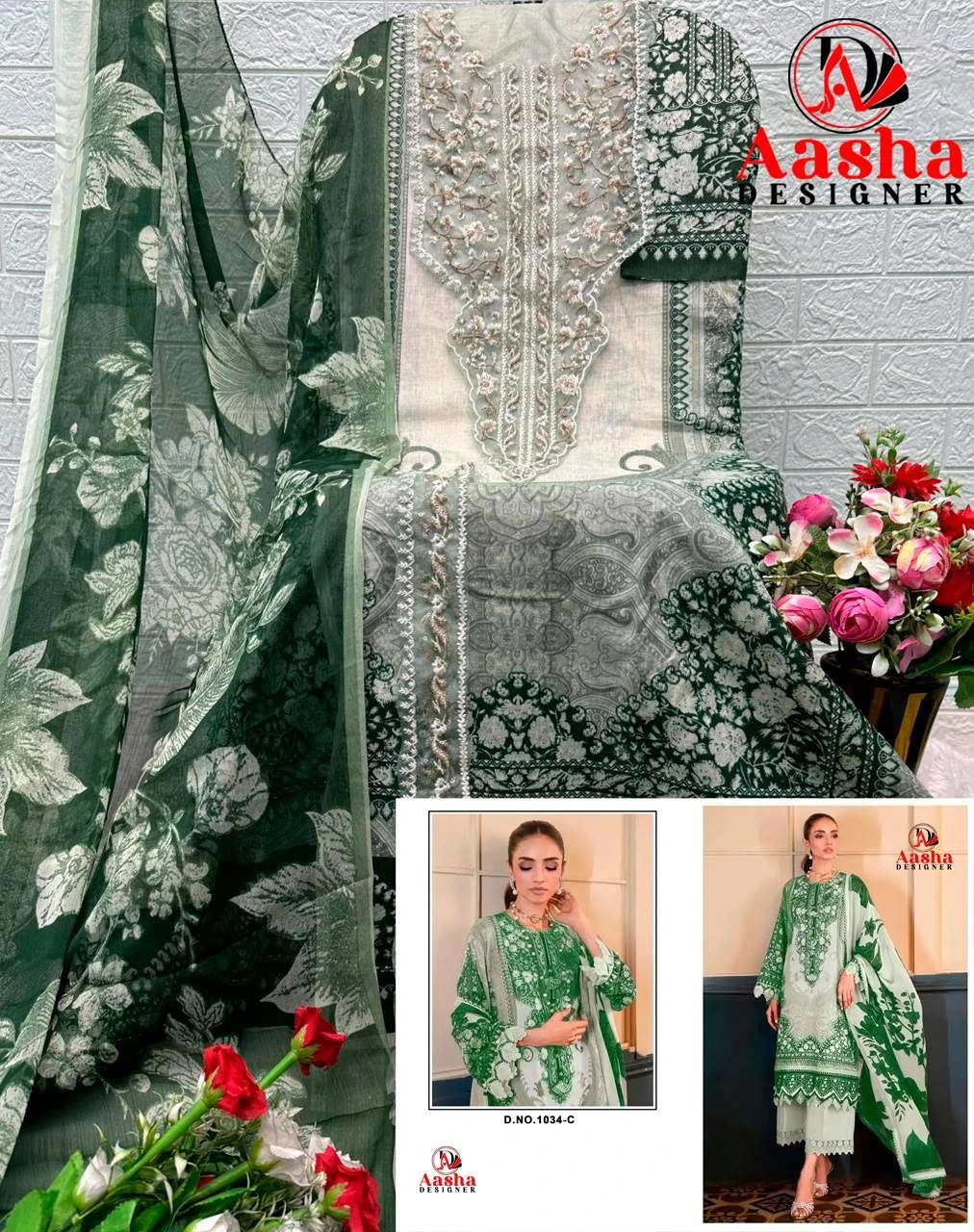 Aasha Designer D No 1034 C