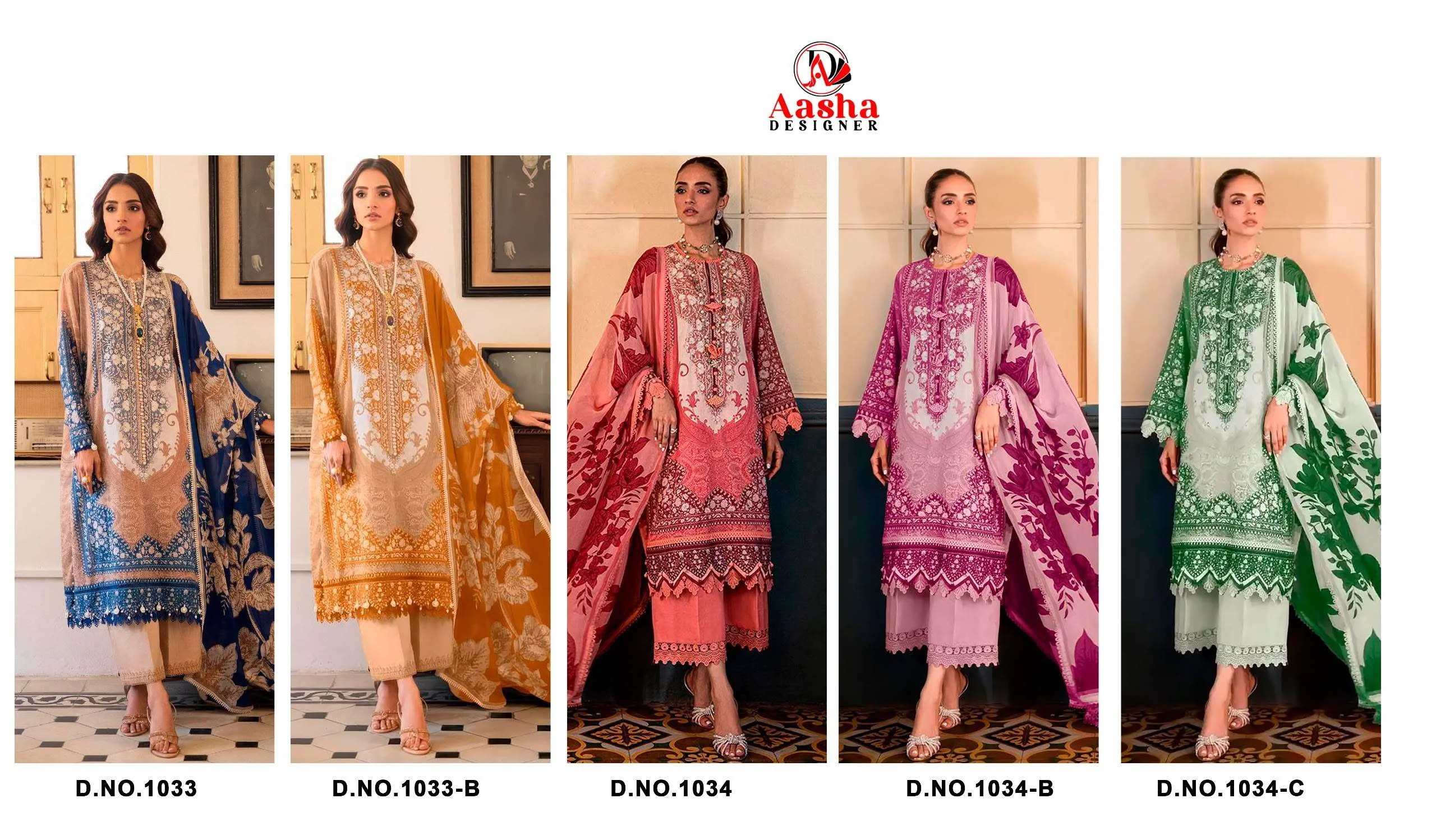 Aasha Designer D No 1034 C