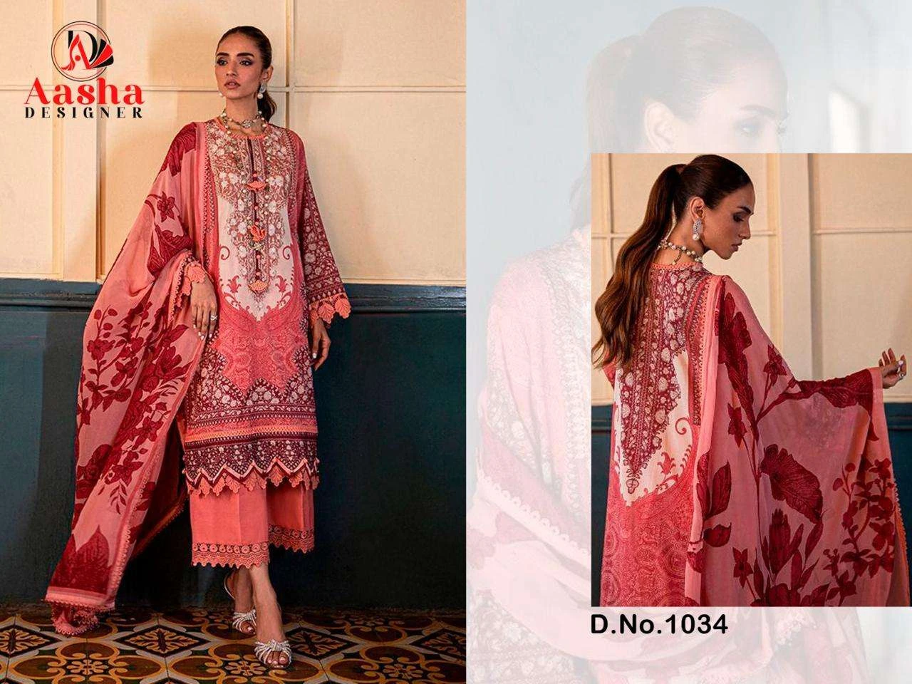 Aasha Designer Design No - 1033 & 1034