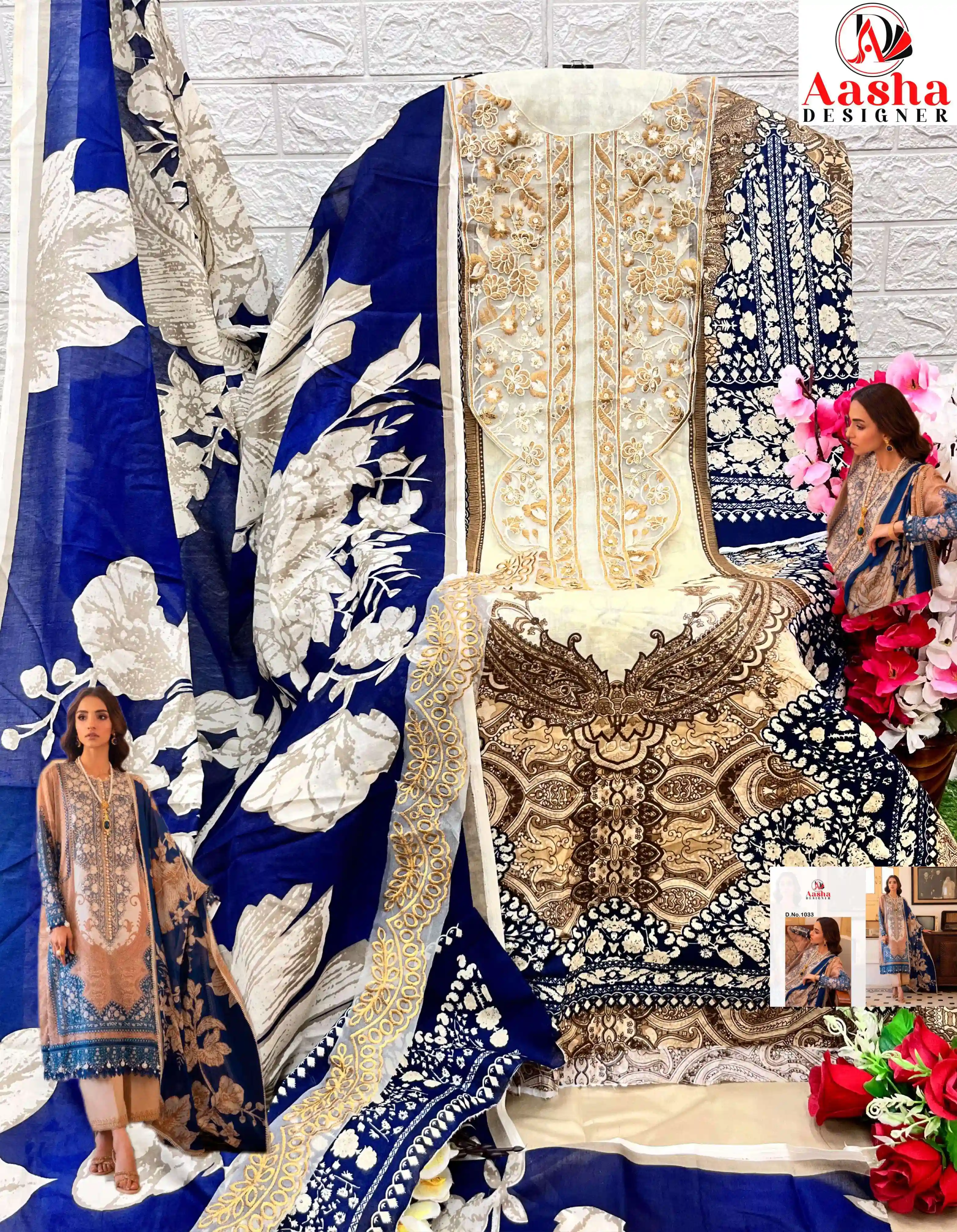 Aasha Designer Design No - 1033 & 1034