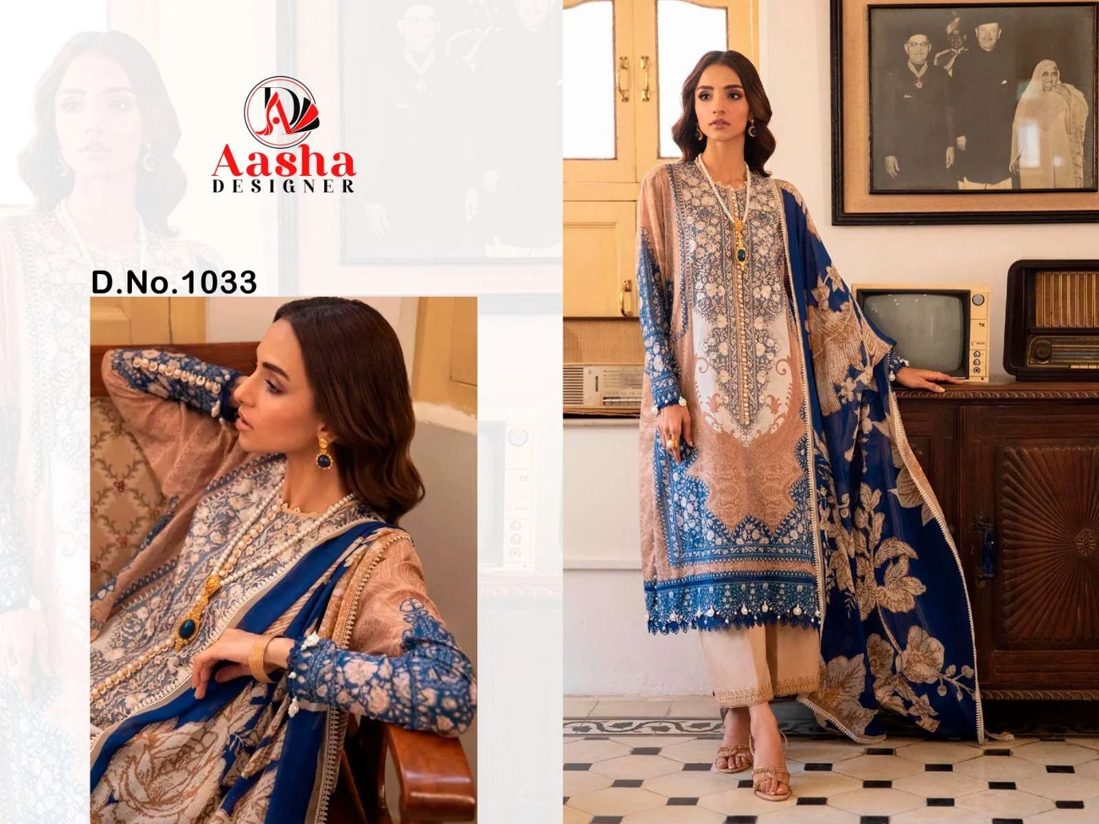 Aasha Designer Design No - 1033 & 1034
