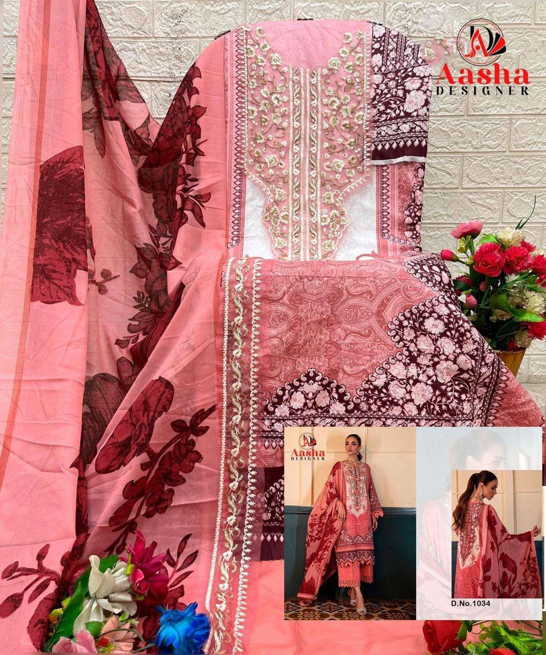 Aasha Designer Design No - 1033 & 1034