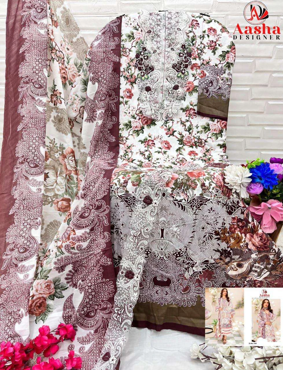 Aasha Designer Design No - 1044 Abcdg