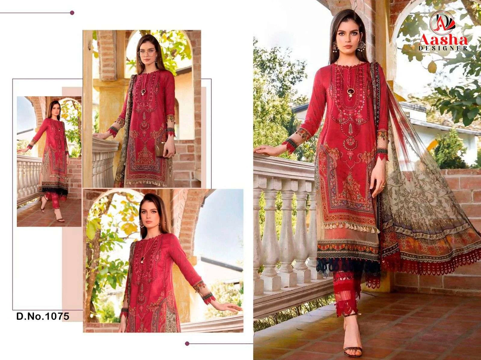 Aasha Designer Design No - 1074-1075