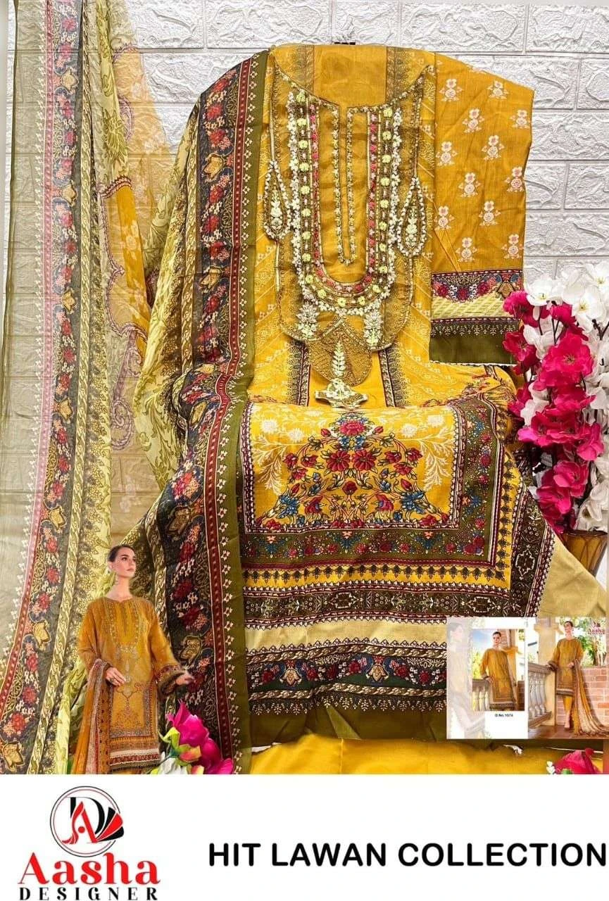 Aasha Designer Design No - 1074-1075