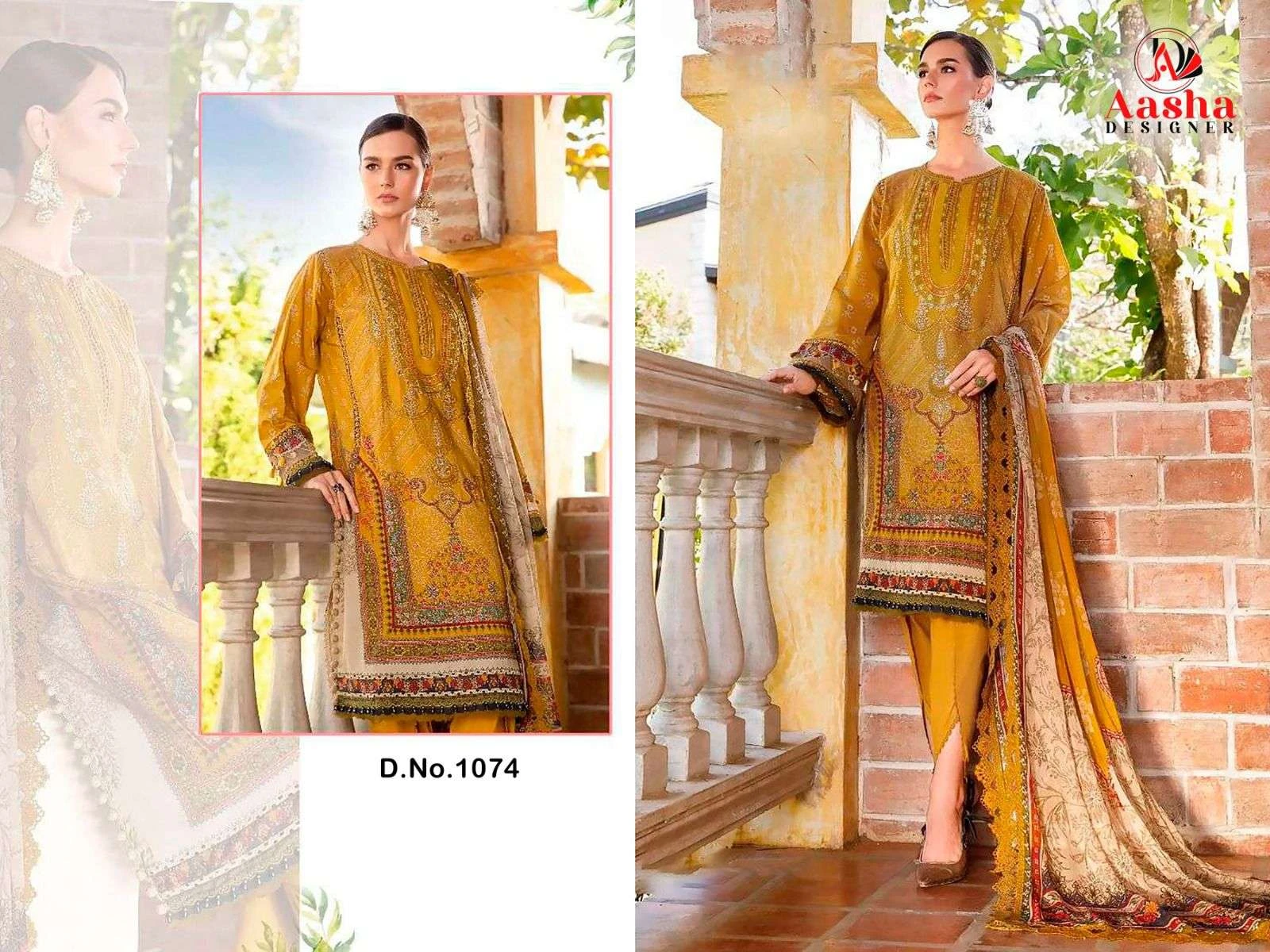 Aasha Designer Design No - 1074-1075