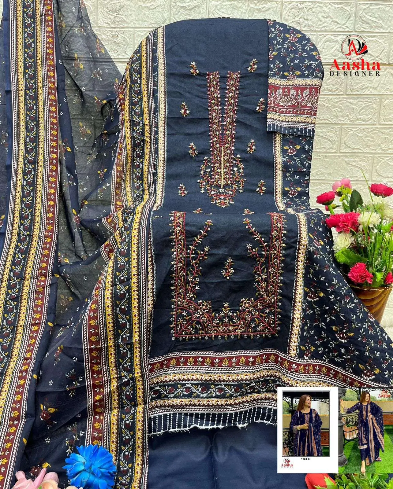 Aasha Designer Design No - 1102