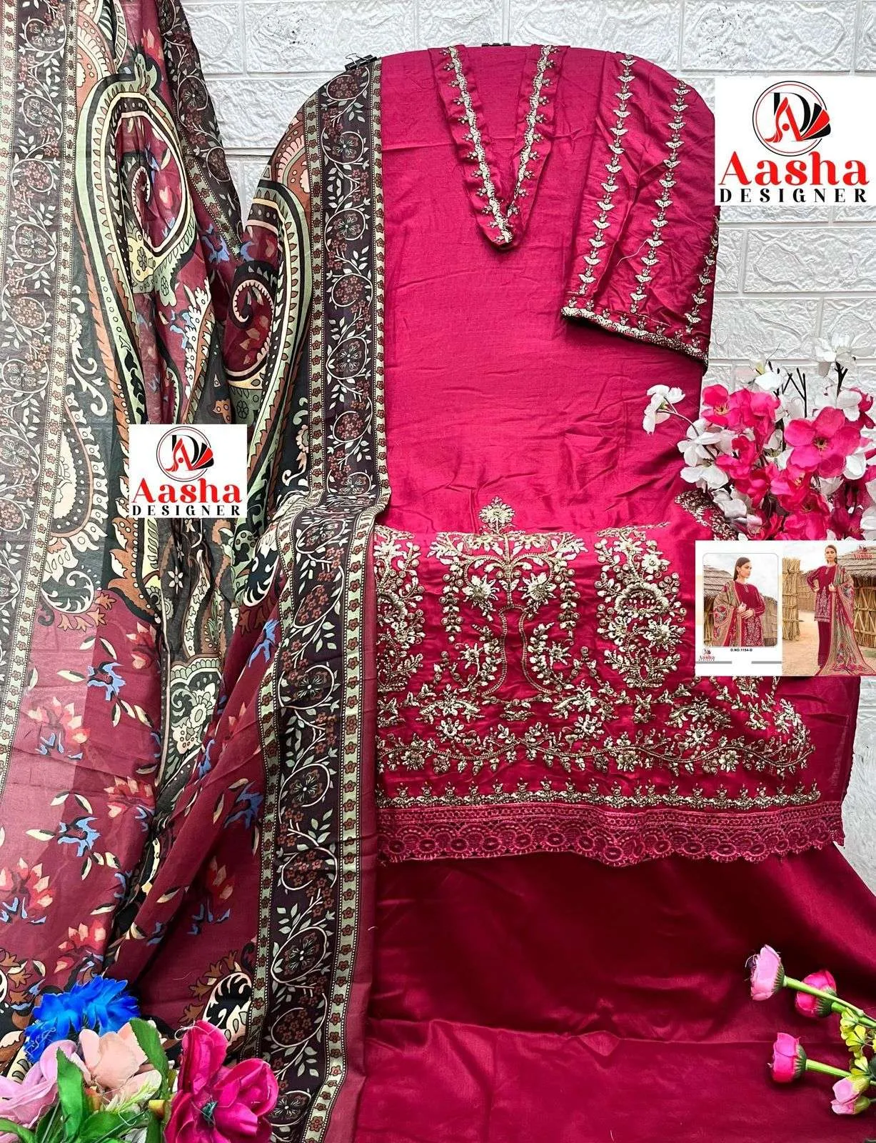 Aasha Designer Design No - 1154 Bcd