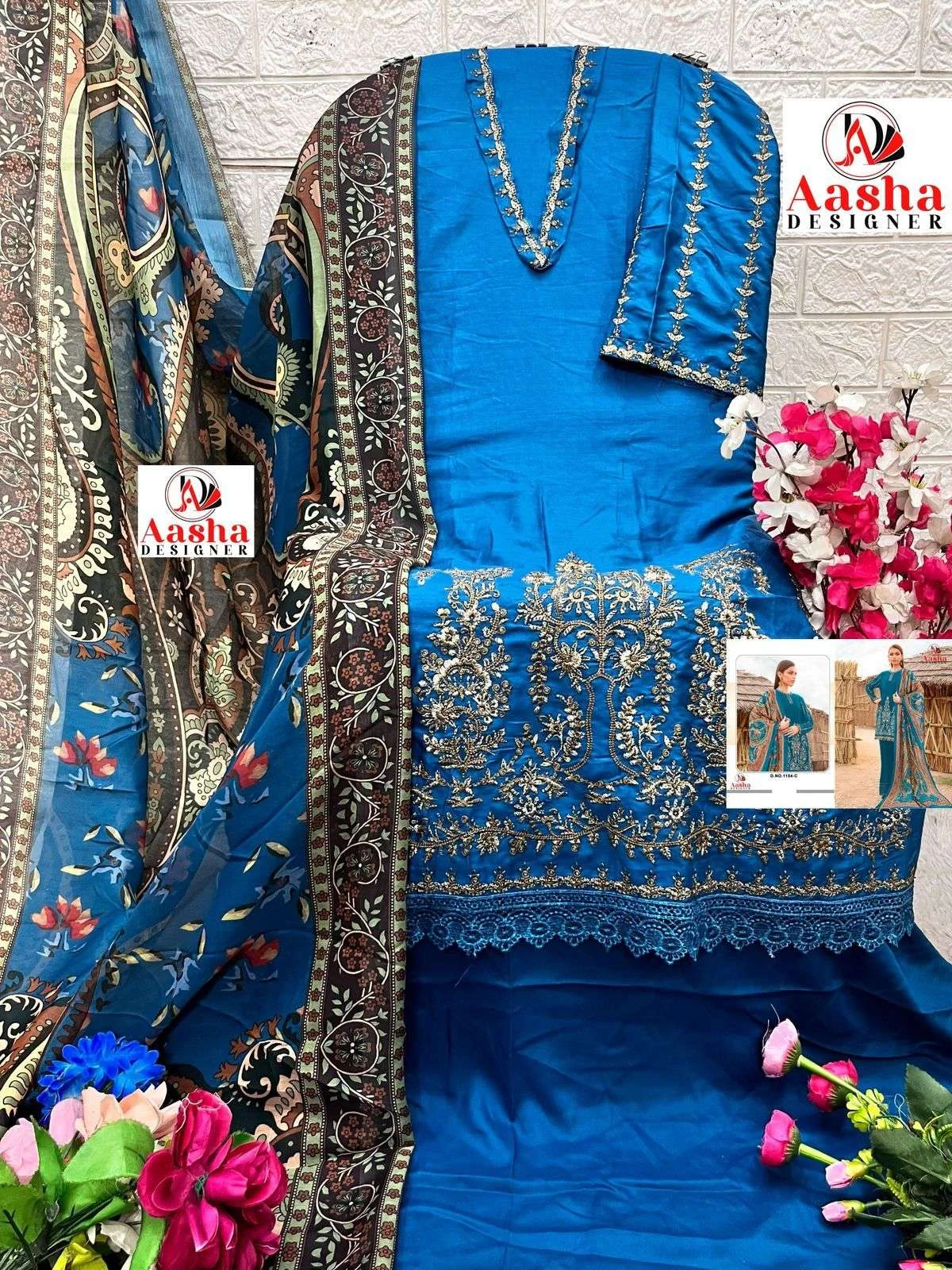Aasha Designer Design No - 1154 Bcd