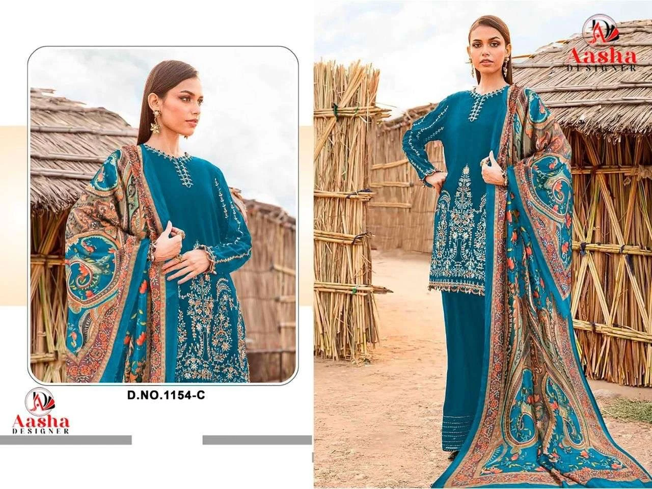 Aasha Designer Design No - 1154 Bcd