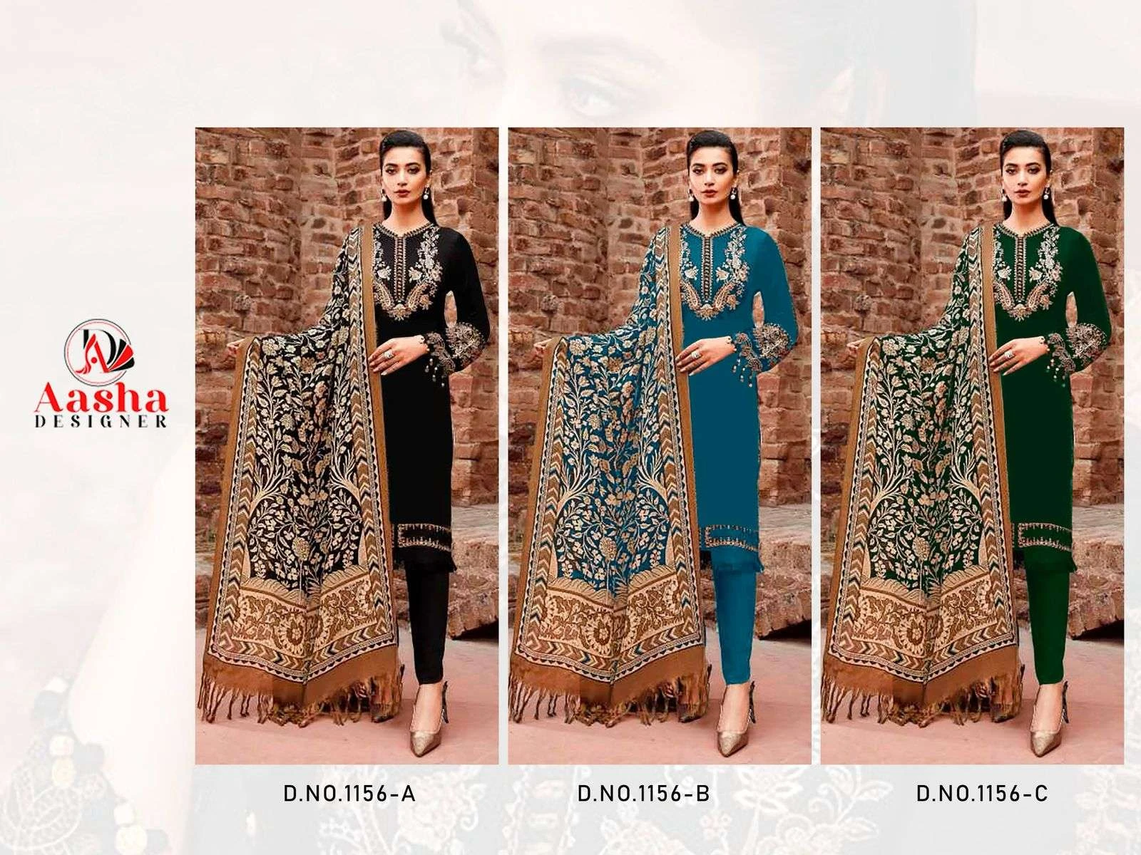 Aasha Designer Design No - 1156 Abc