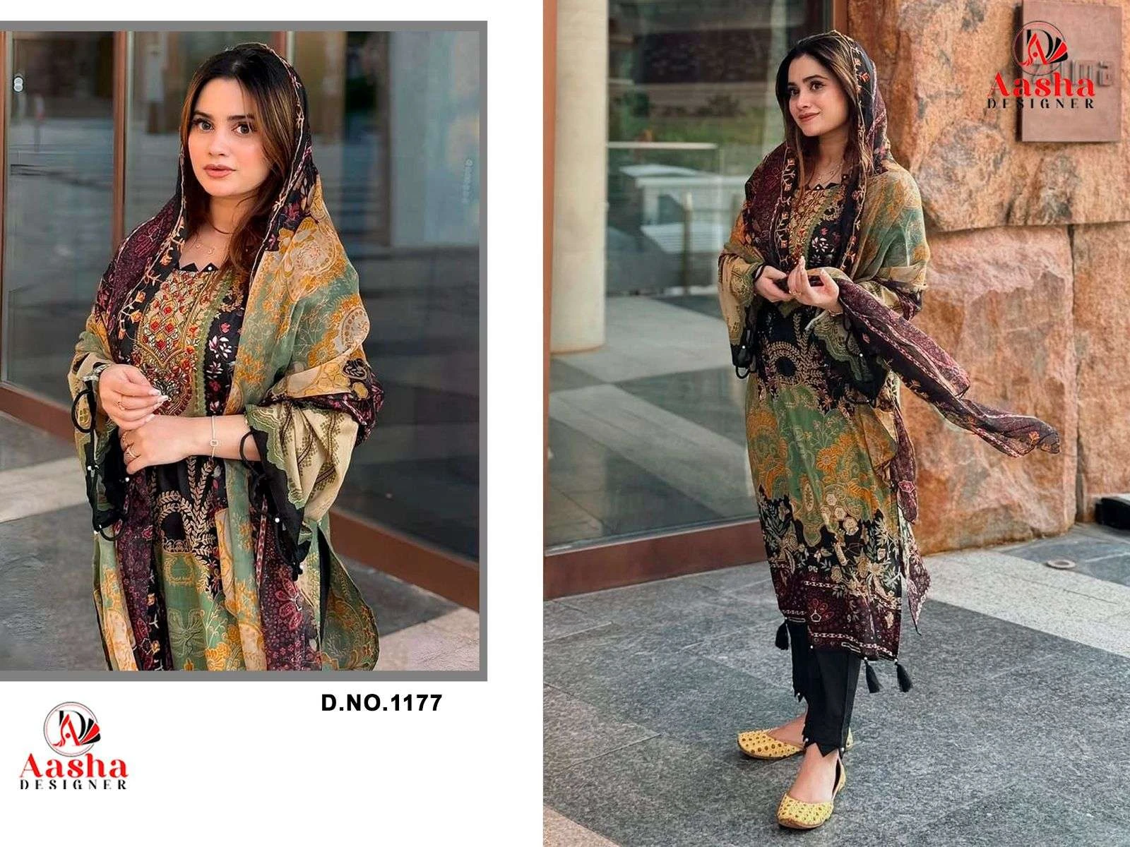 Aasha Designer Design No - 1177