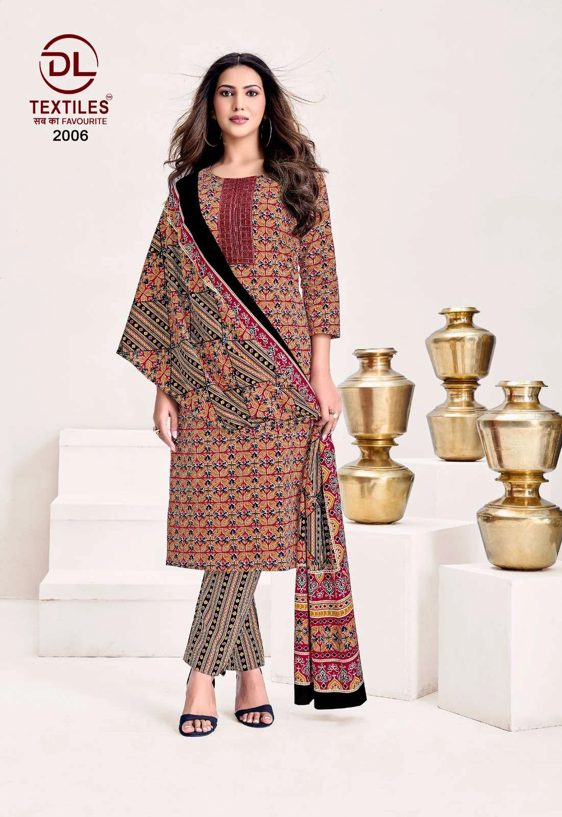 Ajrakh Vol 2 Ready Made Cotton Suit - Readymade Dress