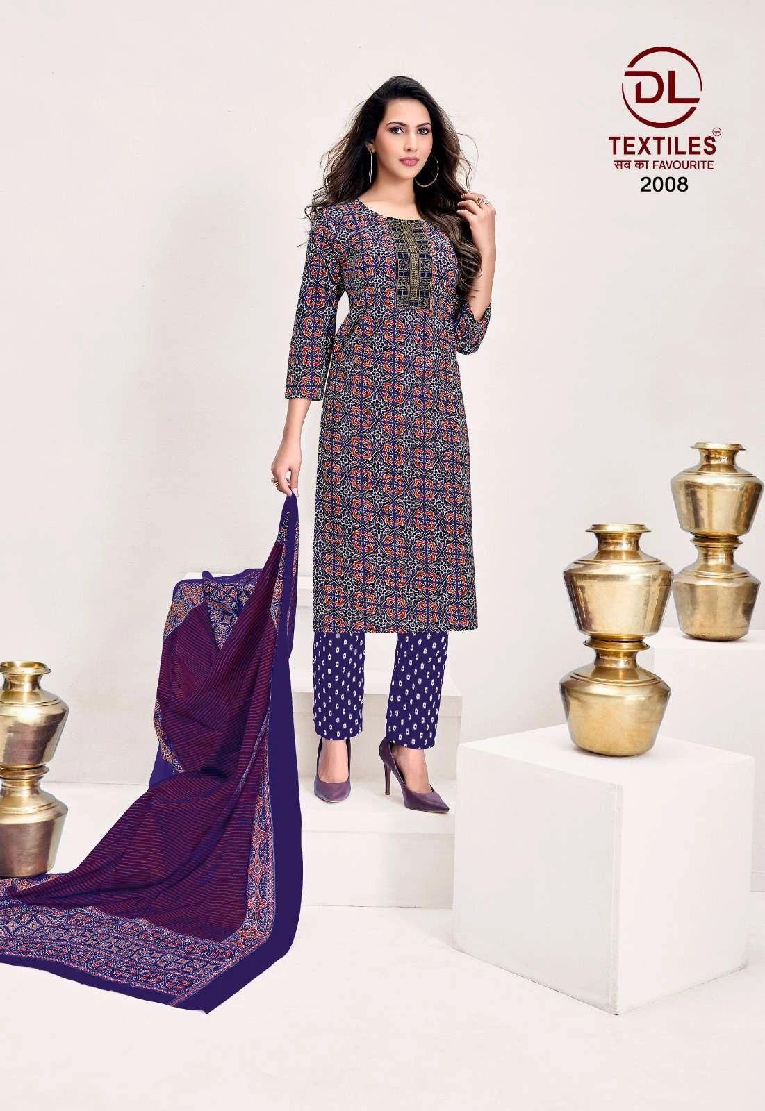 Ajrakh Vol 2 Ready Made Cotton Suit - Readymade Dress