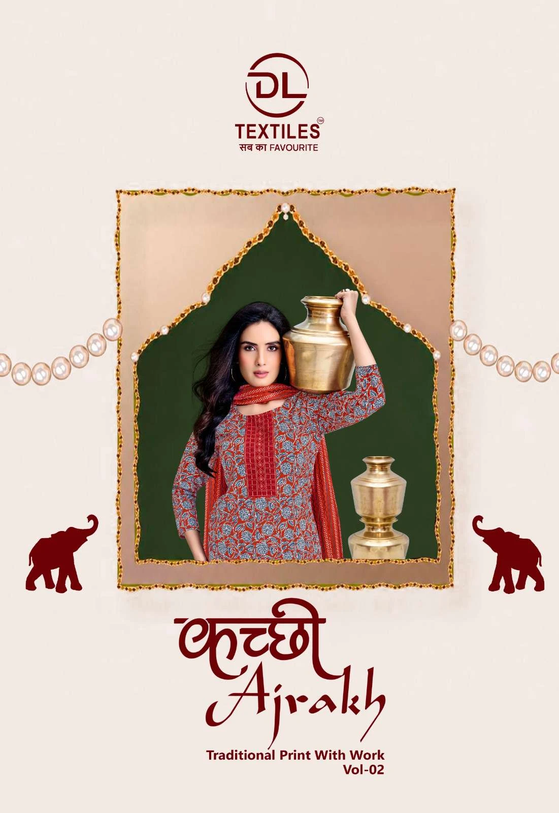 Ajrakh Vol 2 Ready Made Cotton Suit - Readymade Dress