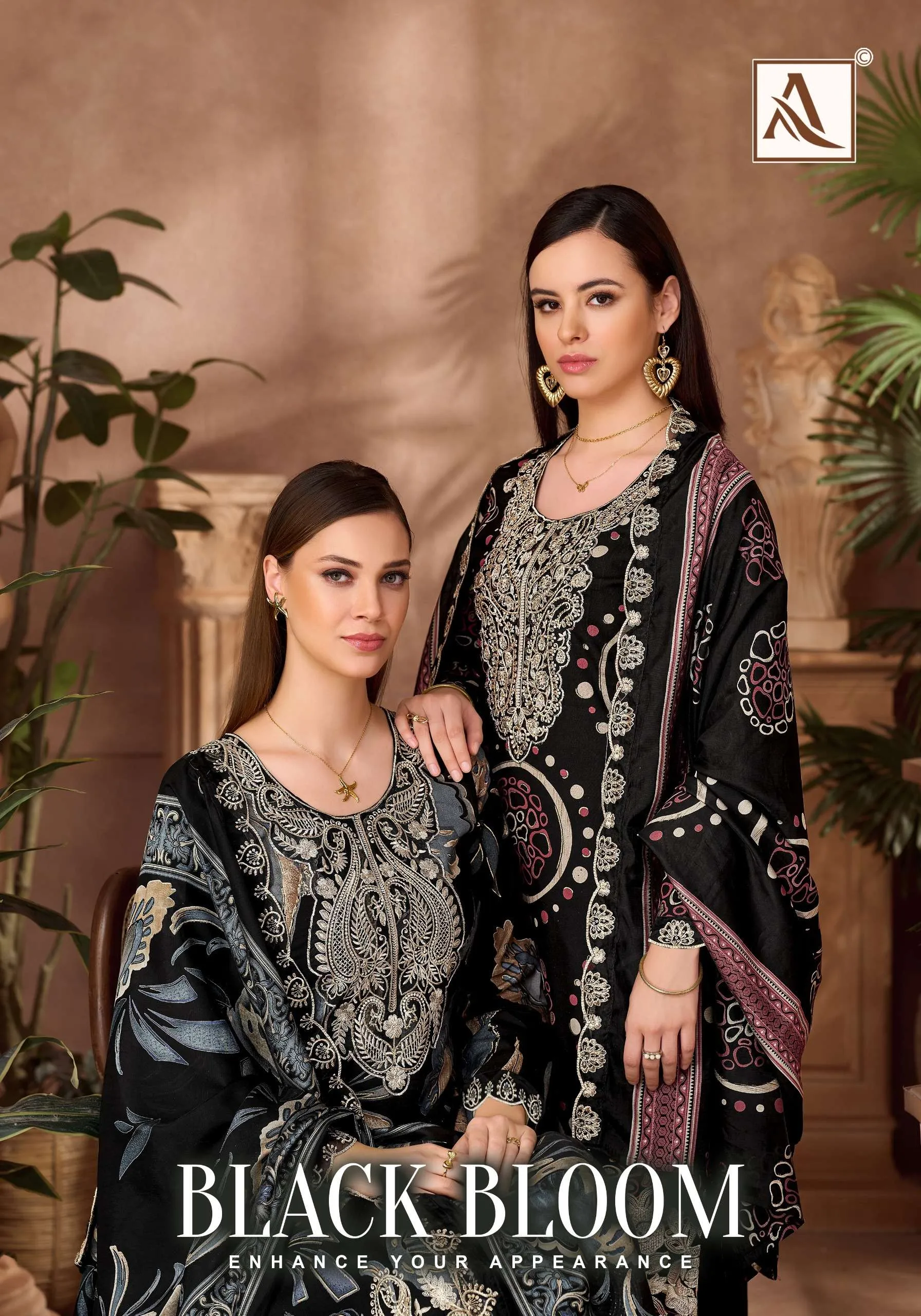 Alok Suits Black Bloom