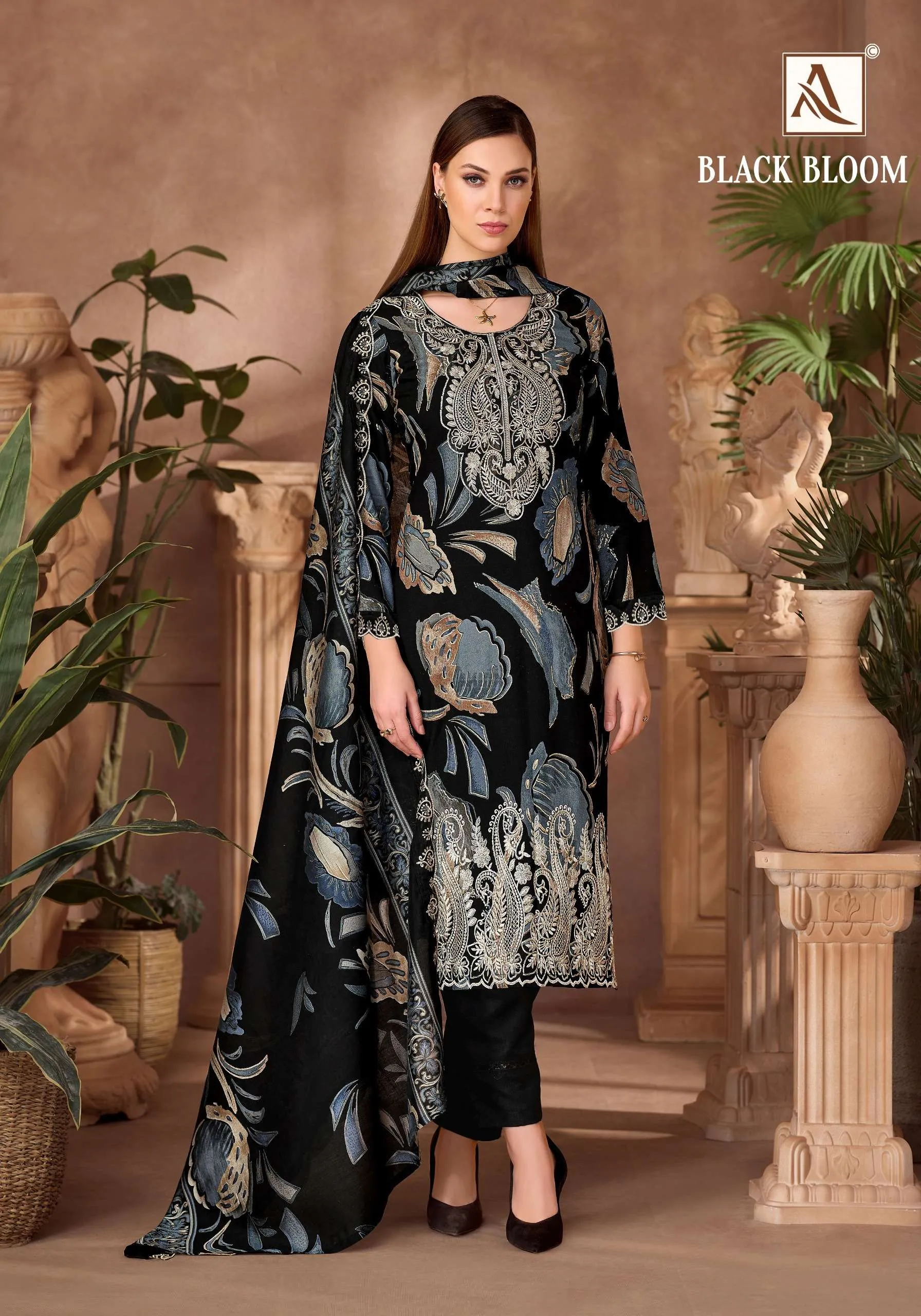 Alok Suits Black Bloom