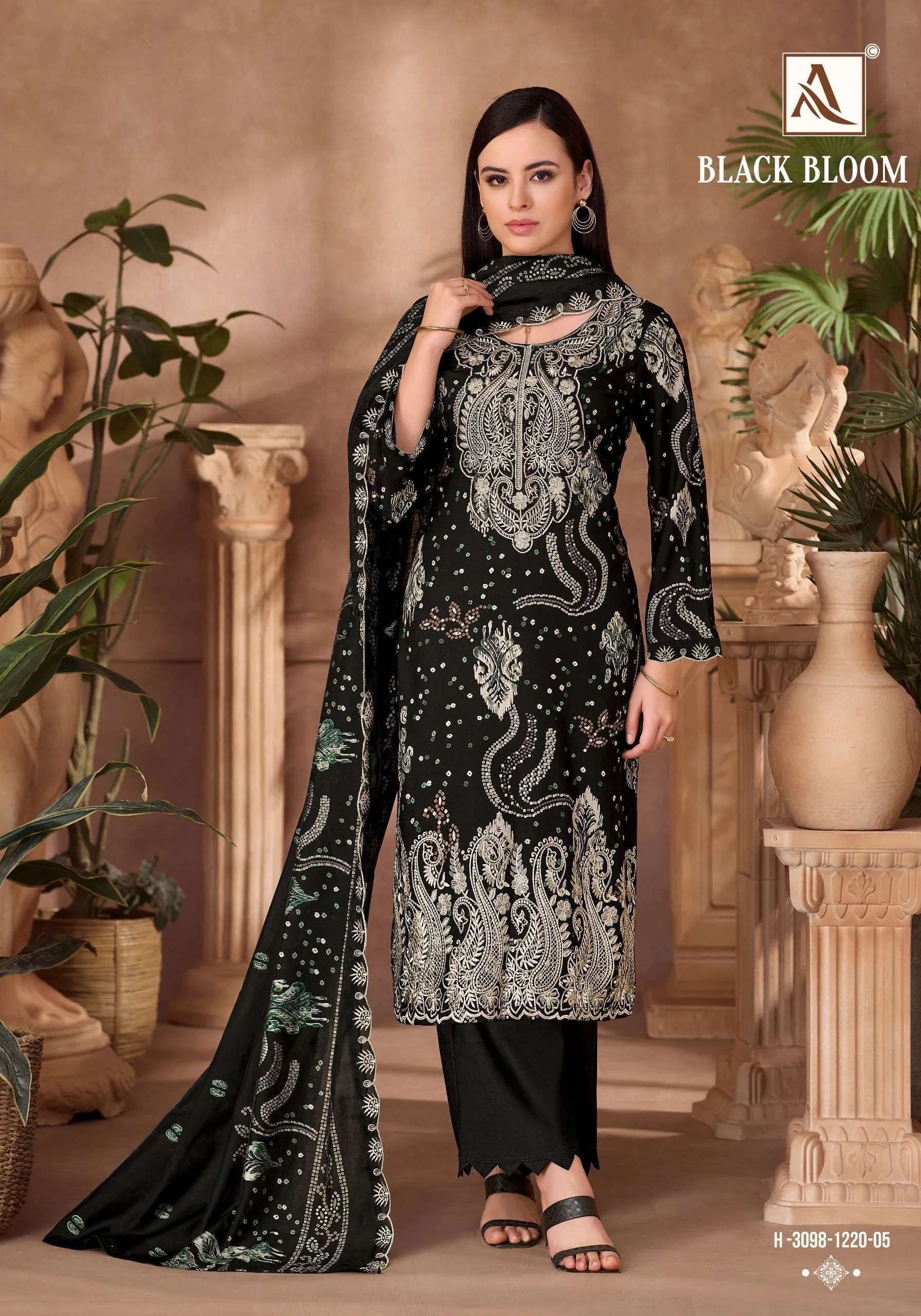 Alok Suits Black Bloom