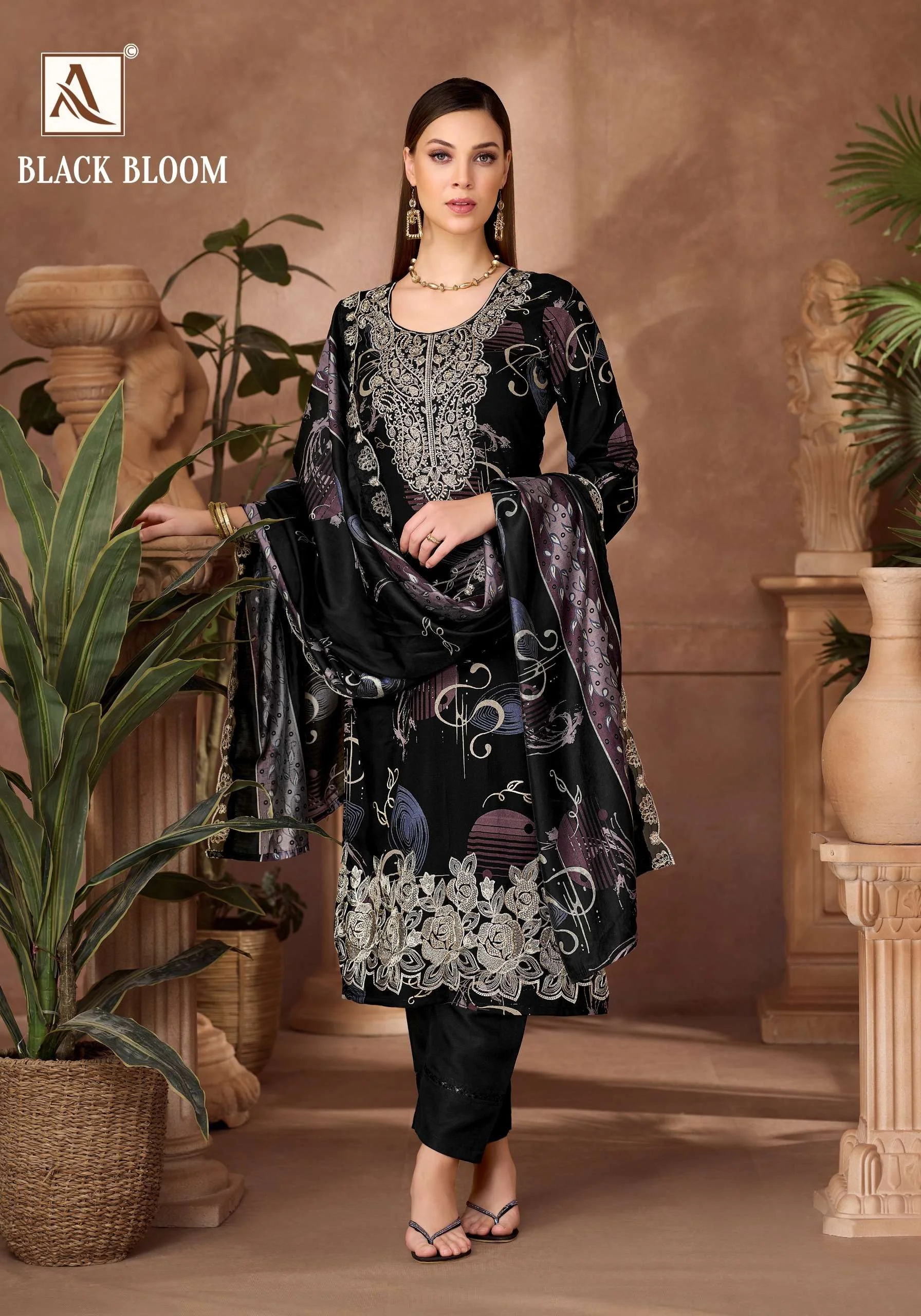 Alok Suits Black Bloom