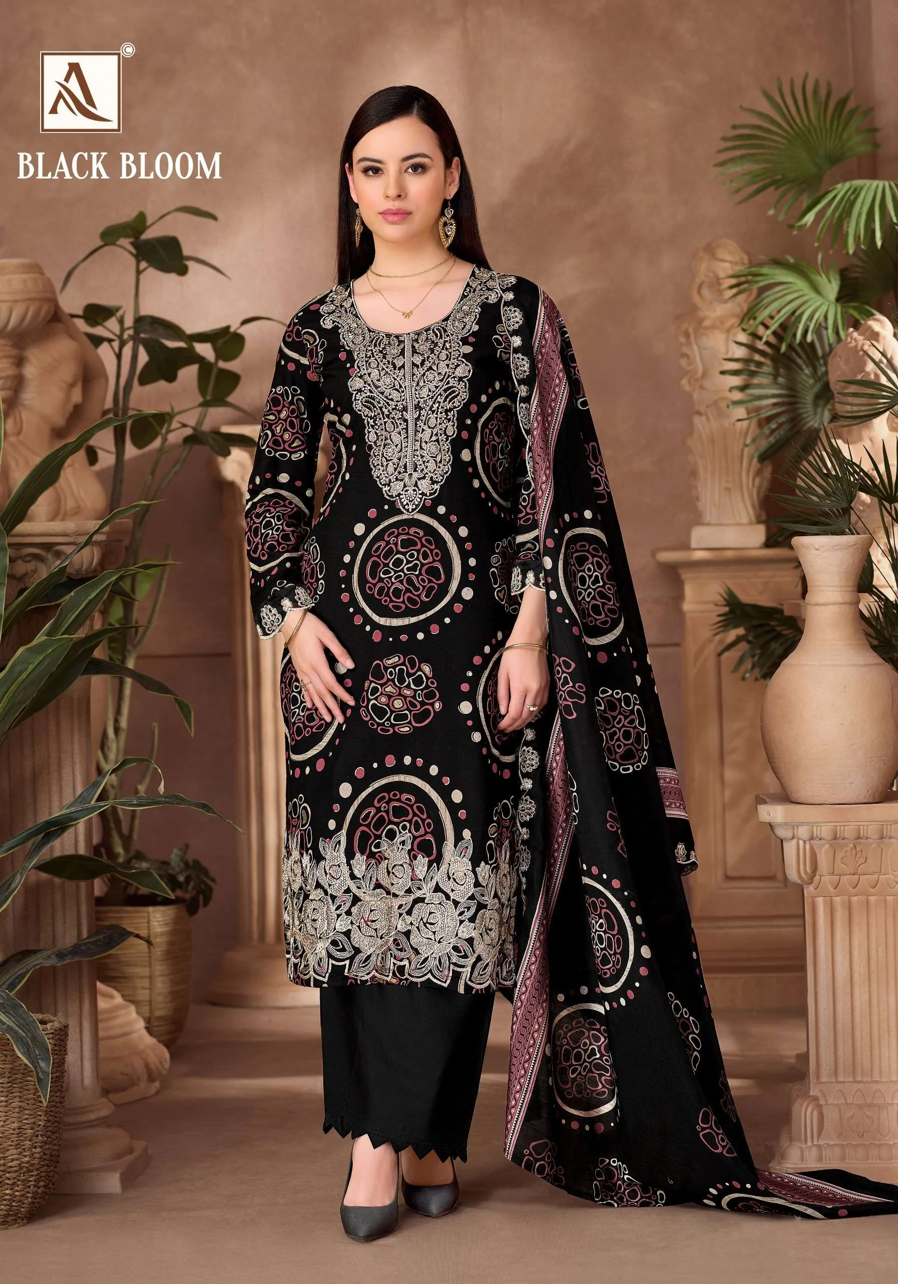 Alok Suits Black Bloom