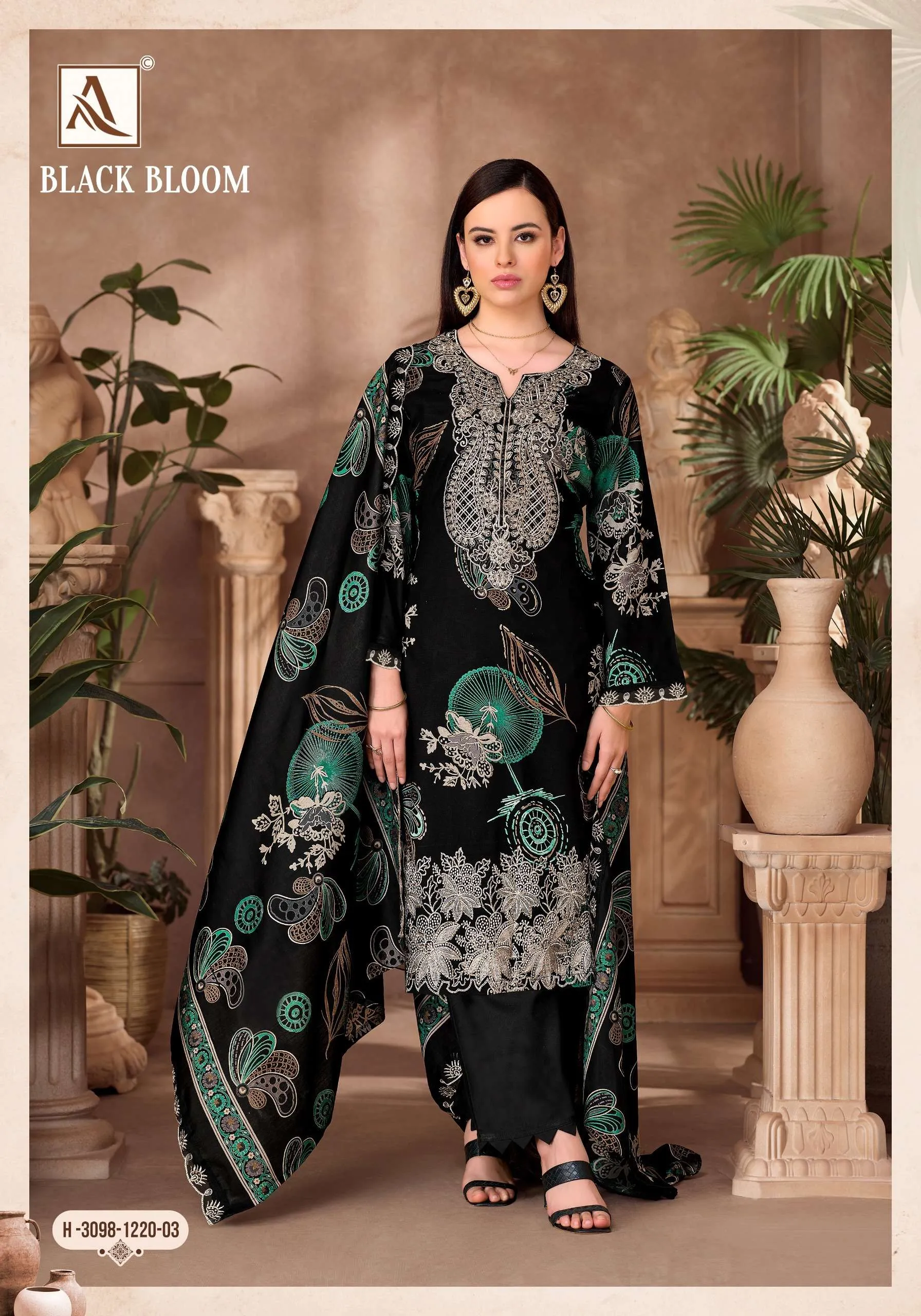 Alok Suits Black Bloom