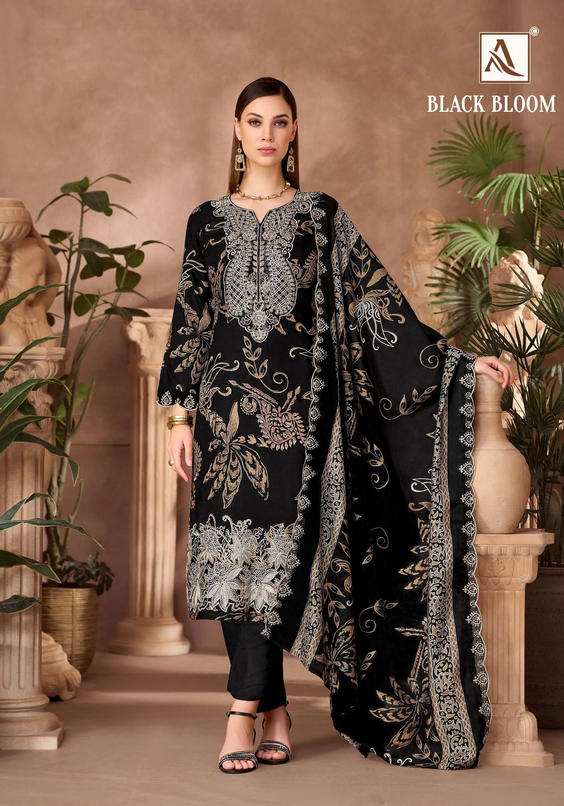 Alok Suits Black Bloom