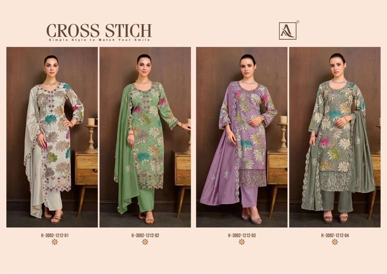 Alok Suits Cross Stitch