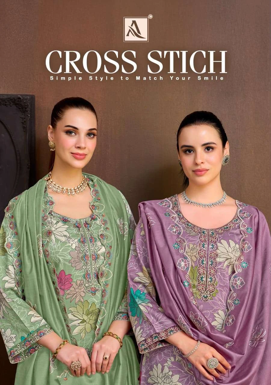 Alok Suits Cross Stitch