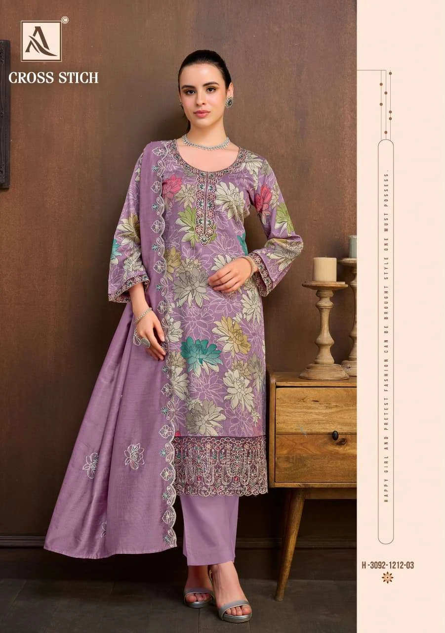 Alok Suits Cross Stitch