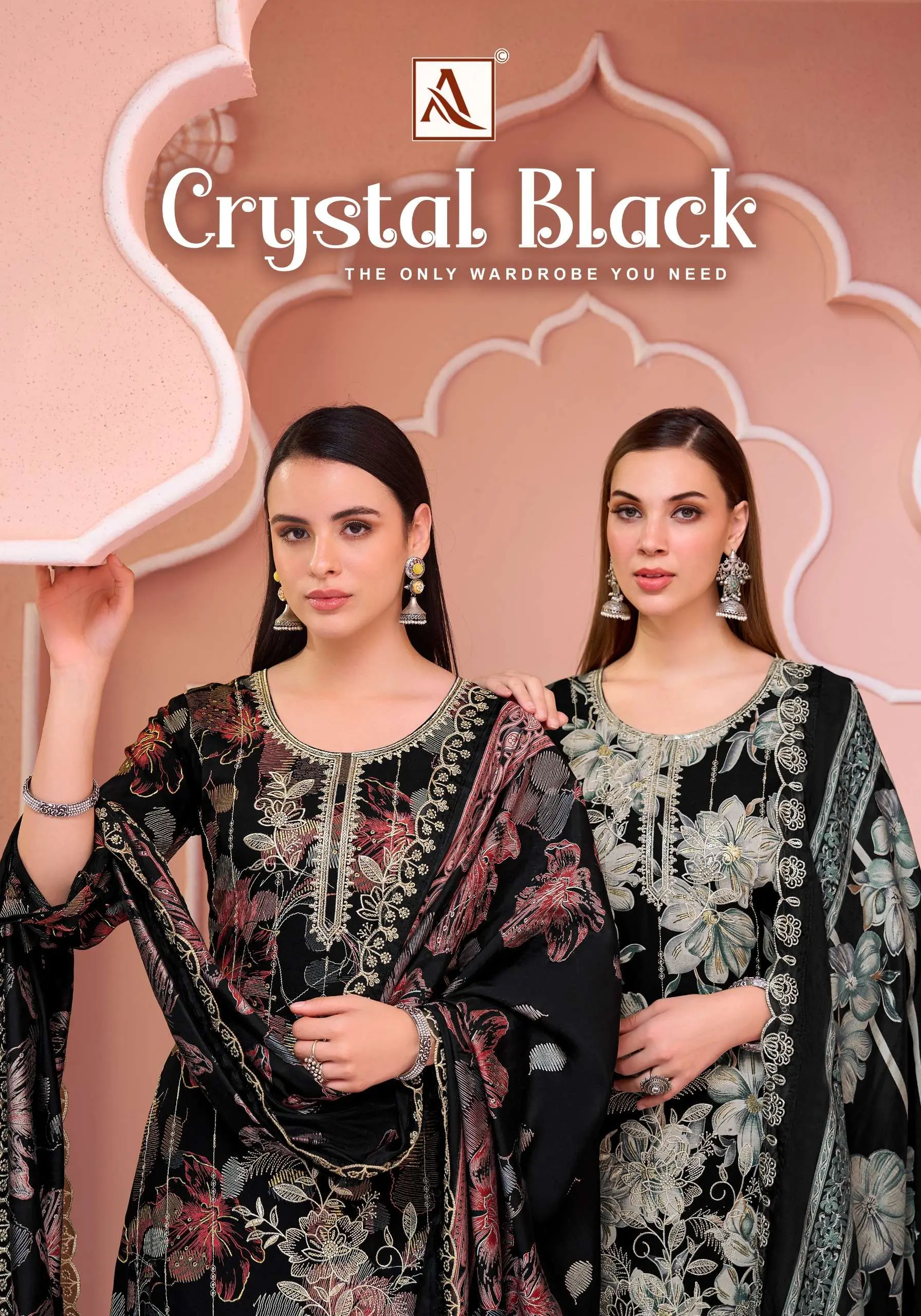Alok Suits Crystal Black