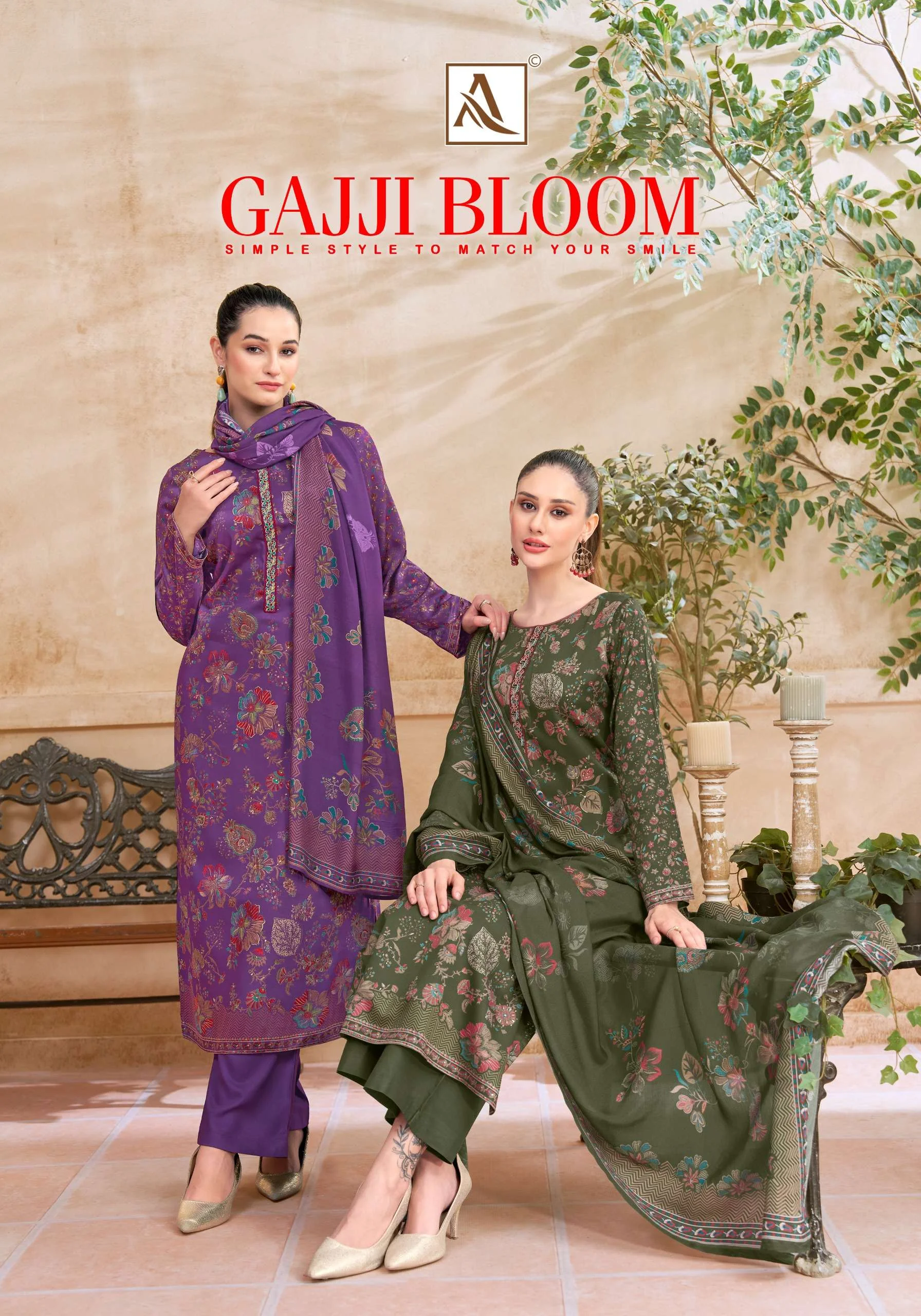 Alok Suits Gajji Bloom