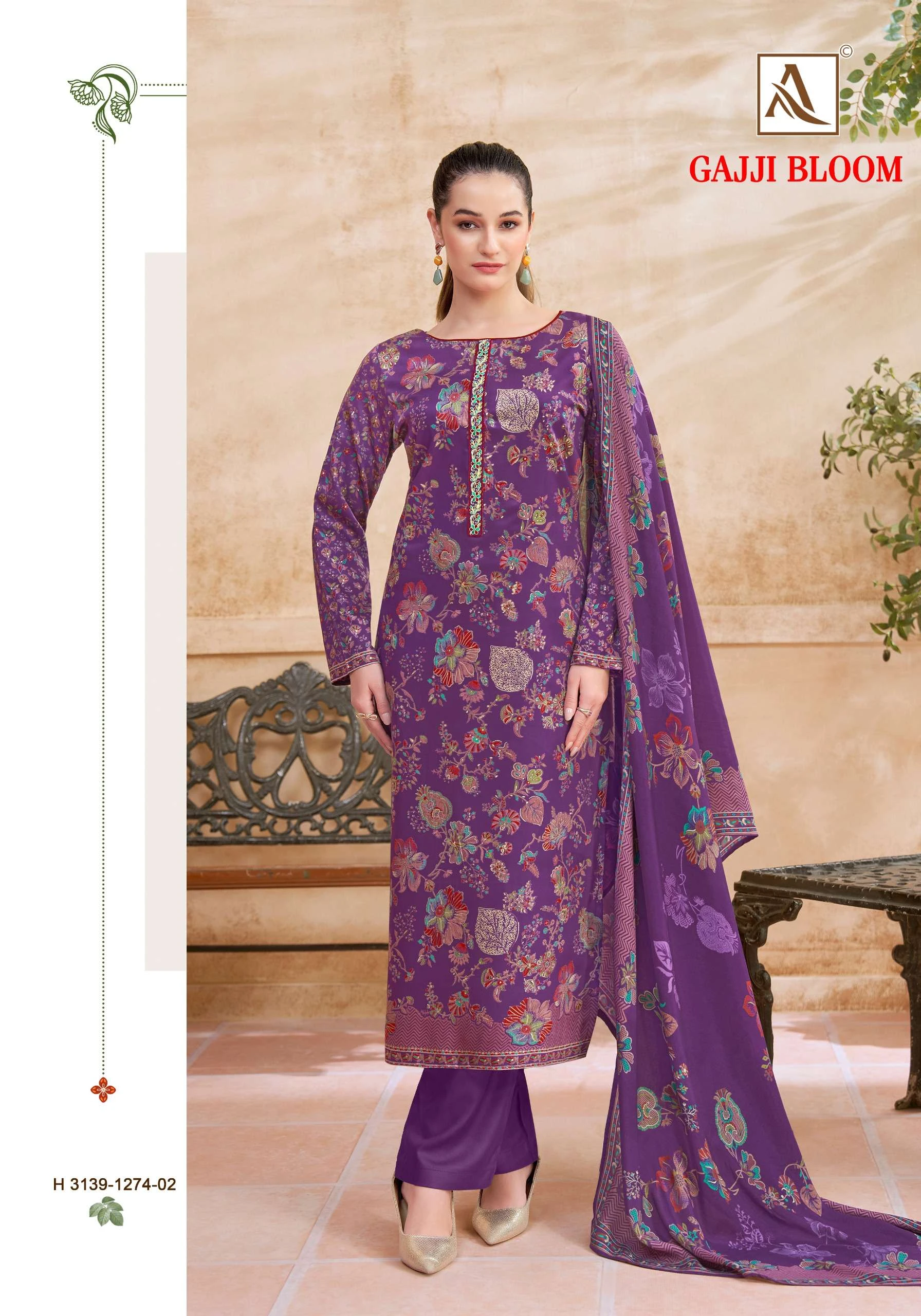Alok Suits Gajji Bloom