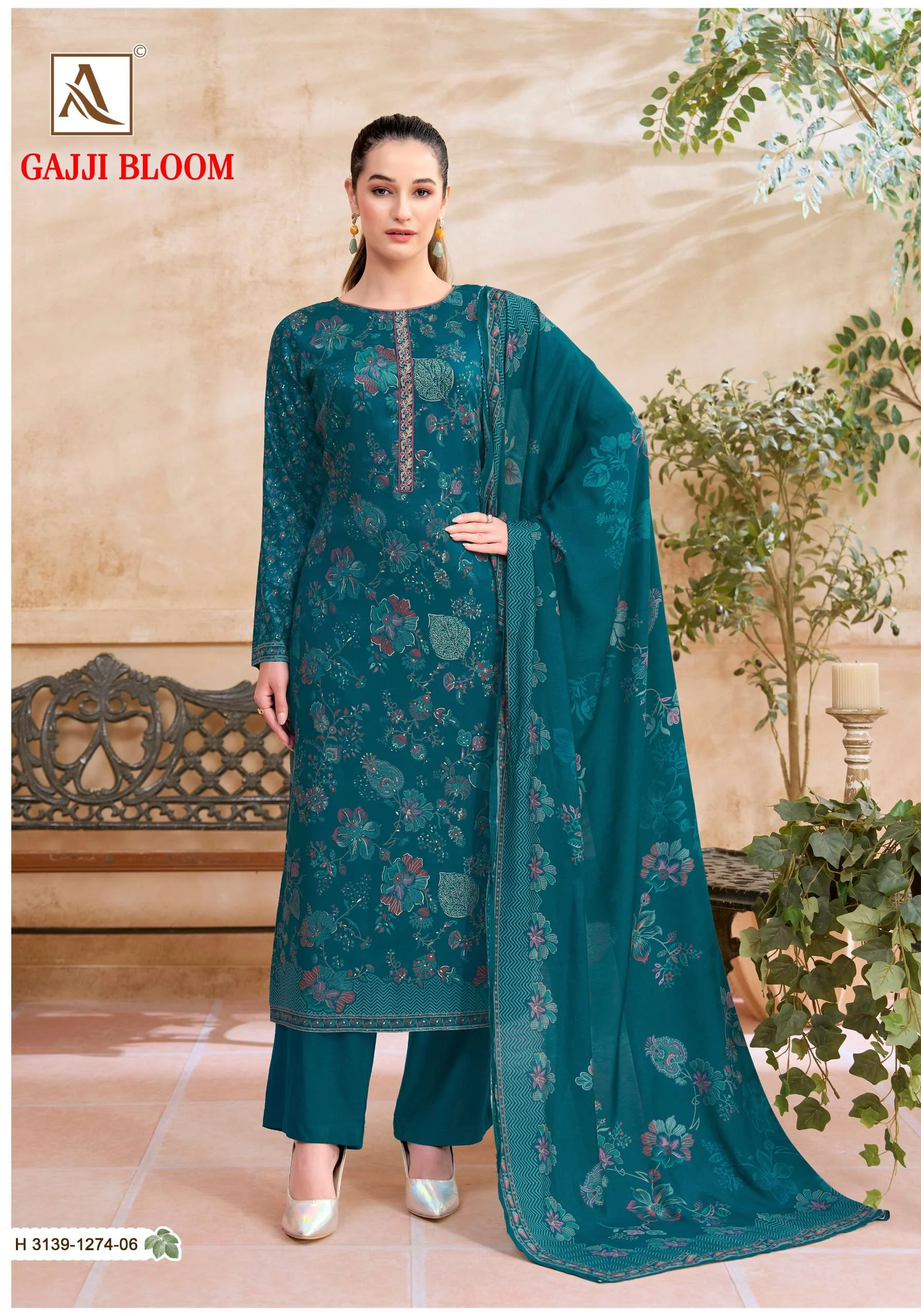 Alok Suits Gajji Bloom