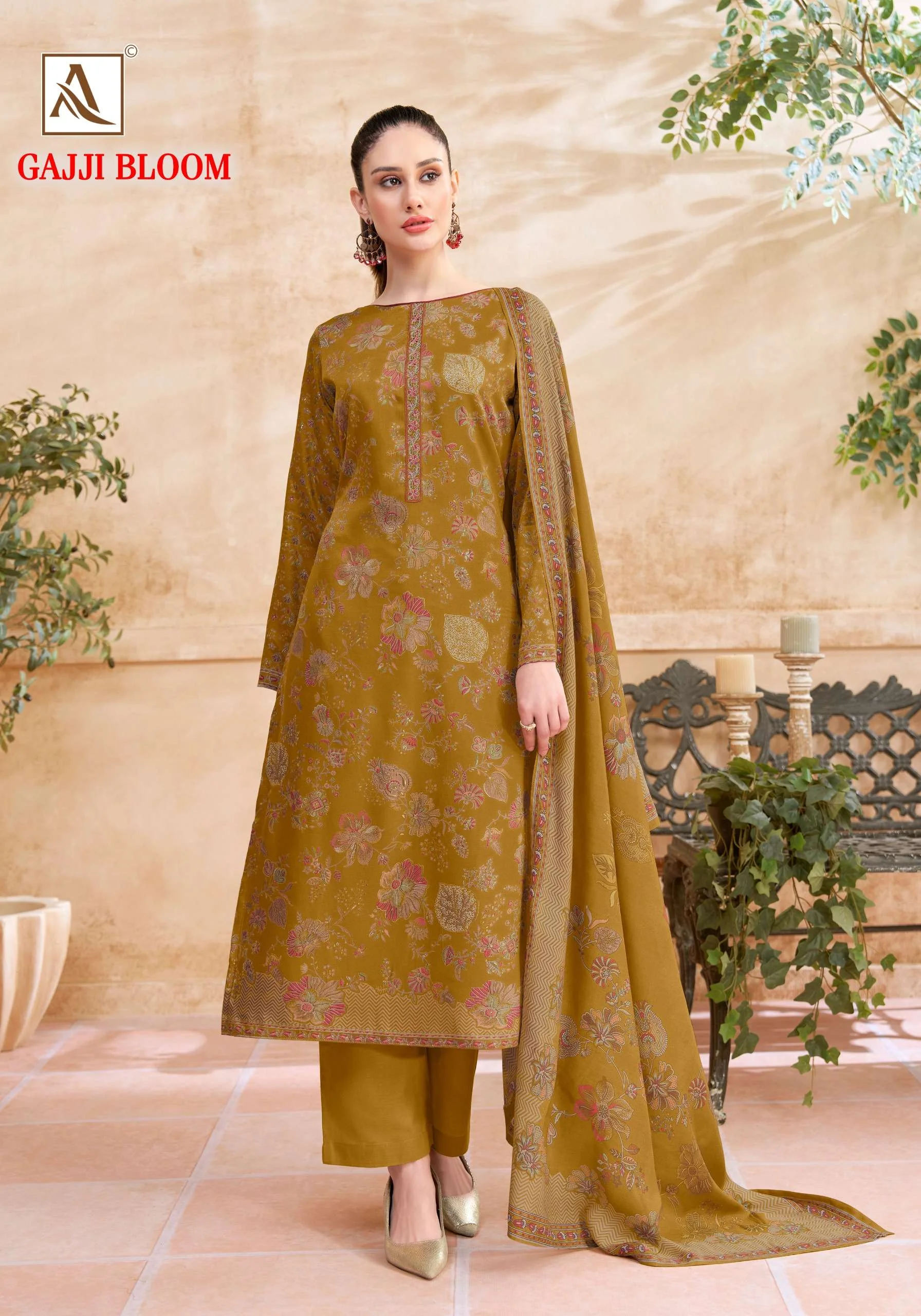 Alok Suits Gajji Bloom