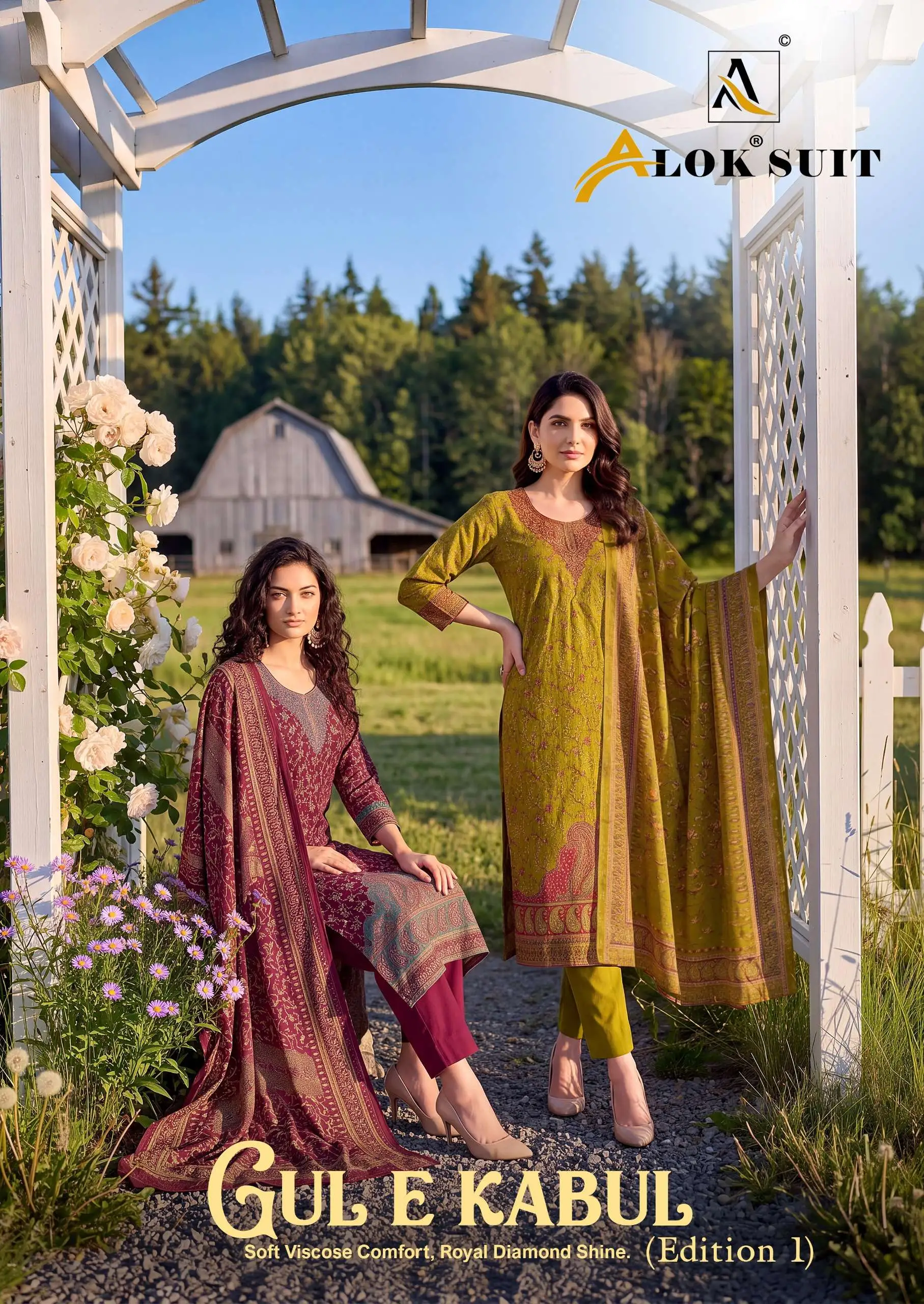 Alok Suits Gul E Kabul Vol 1