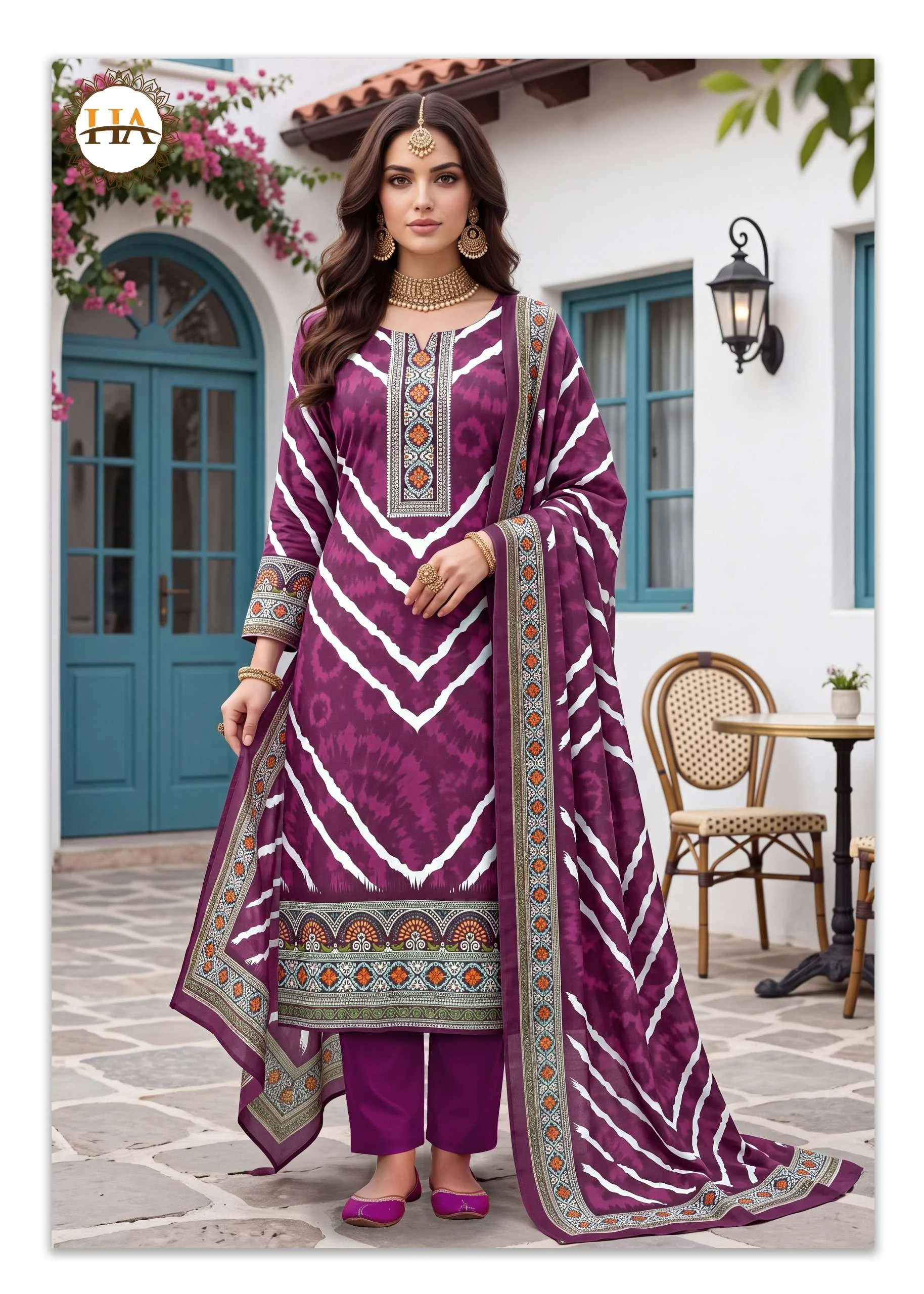 Alok Suits Gulriza