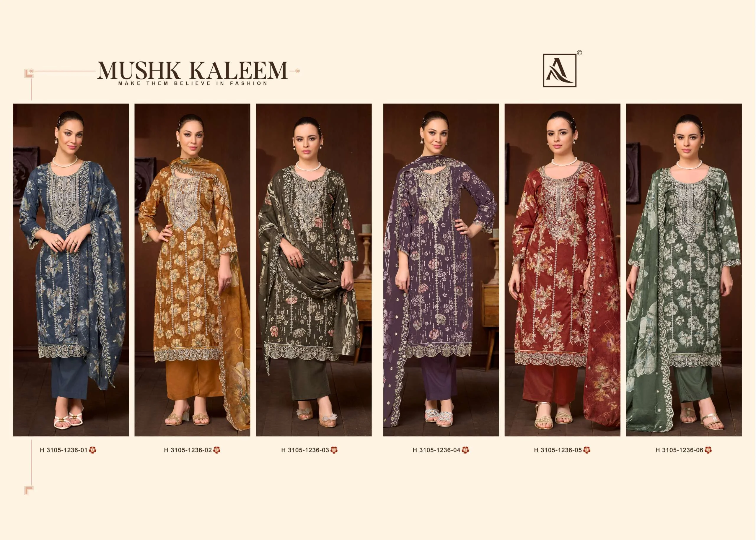 Alok Suits Mushk Kaleem
