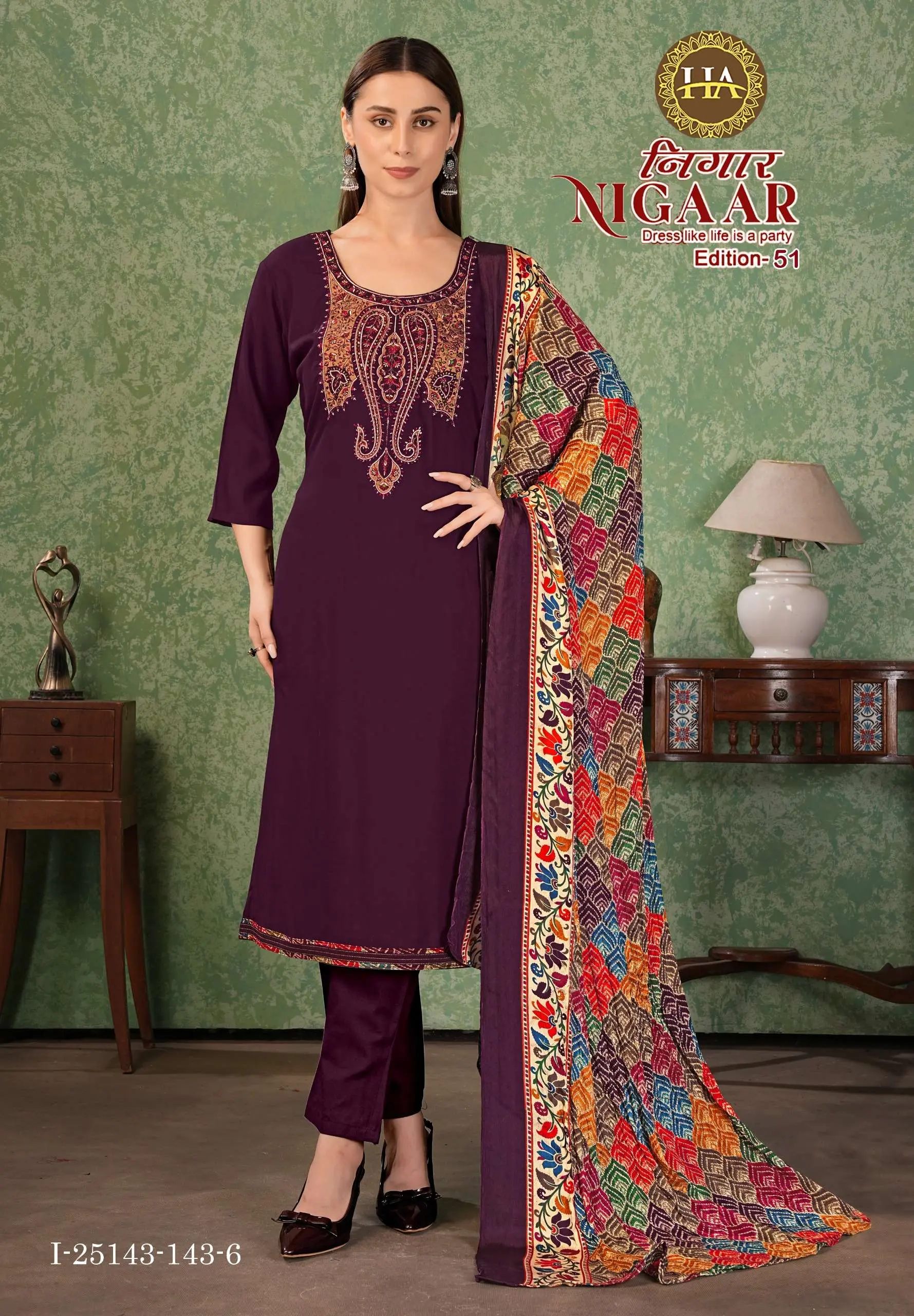 Alok Suits Nigaar Vol 51