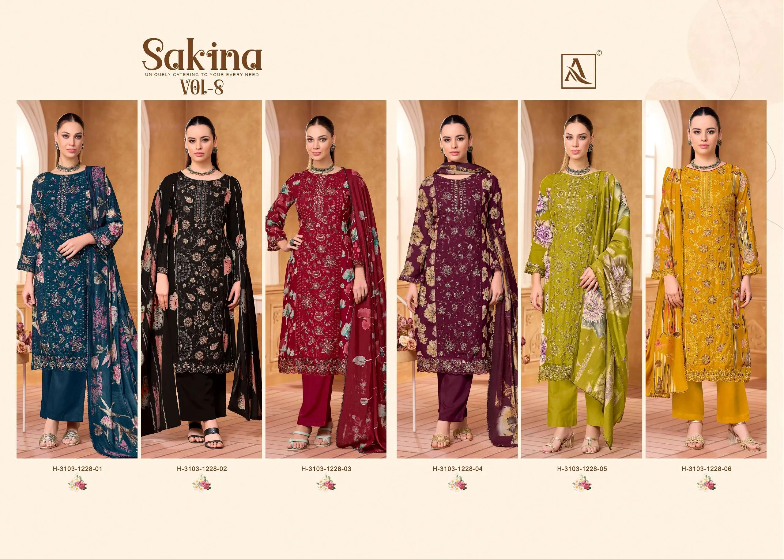 Alok Suits Sakina Vol 8