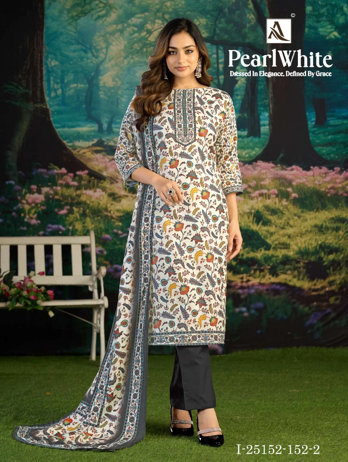Alok Suits White Pearl