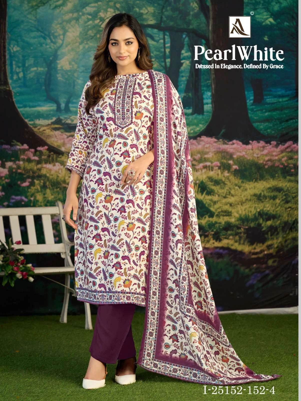 Alok Suits White Pearl