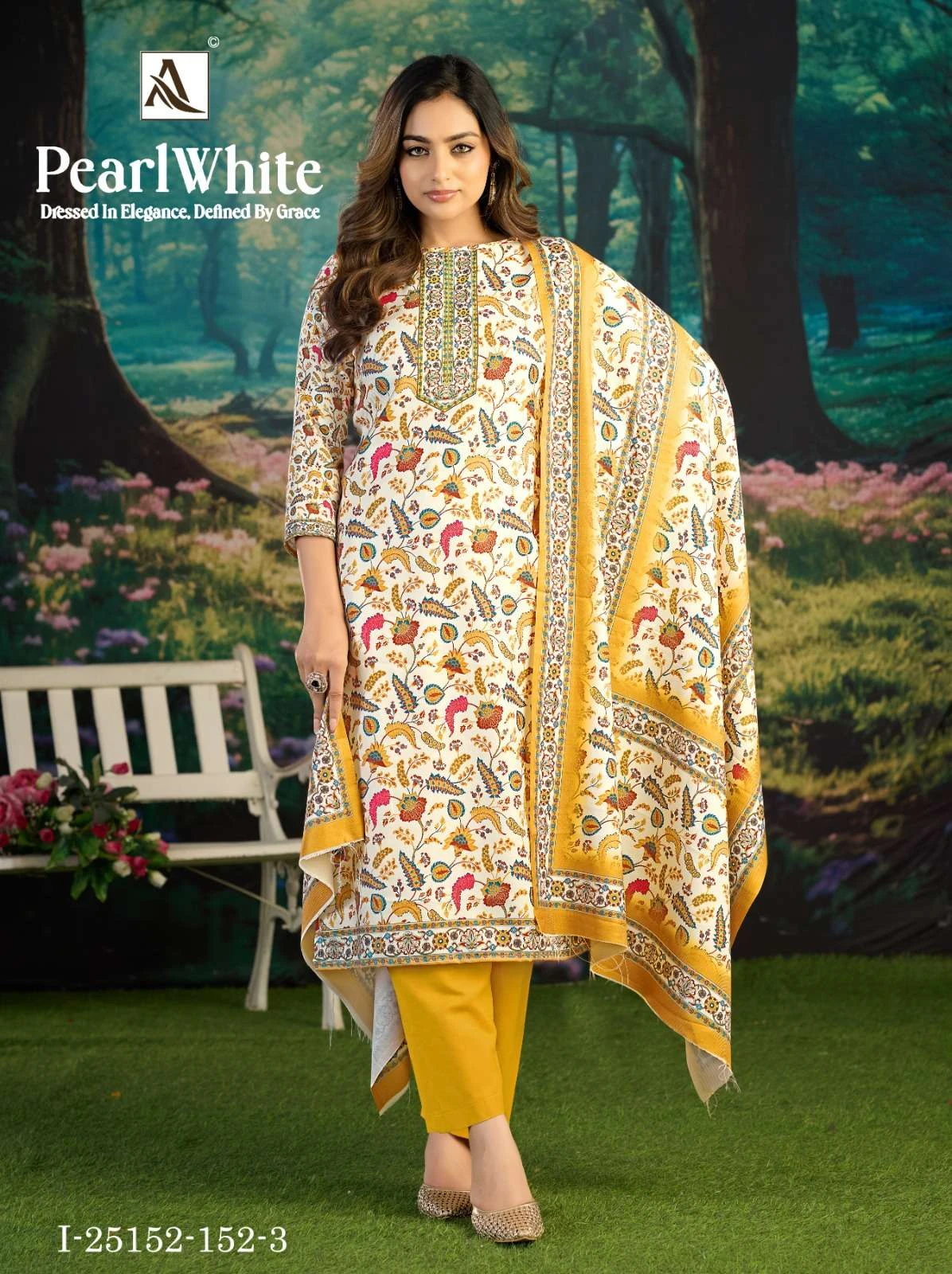Alok Suits White Pearl