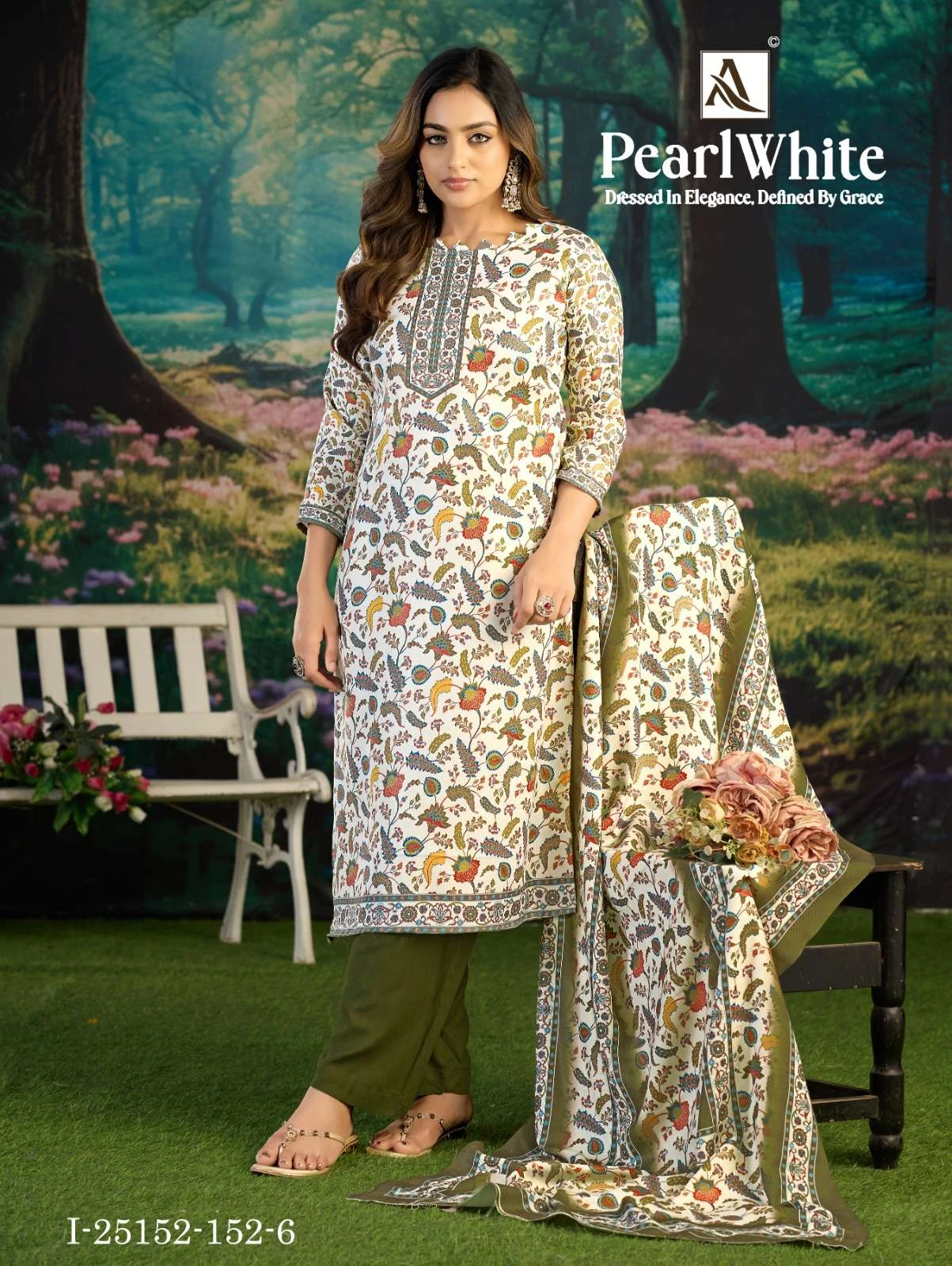 Alok Suits White Pearl