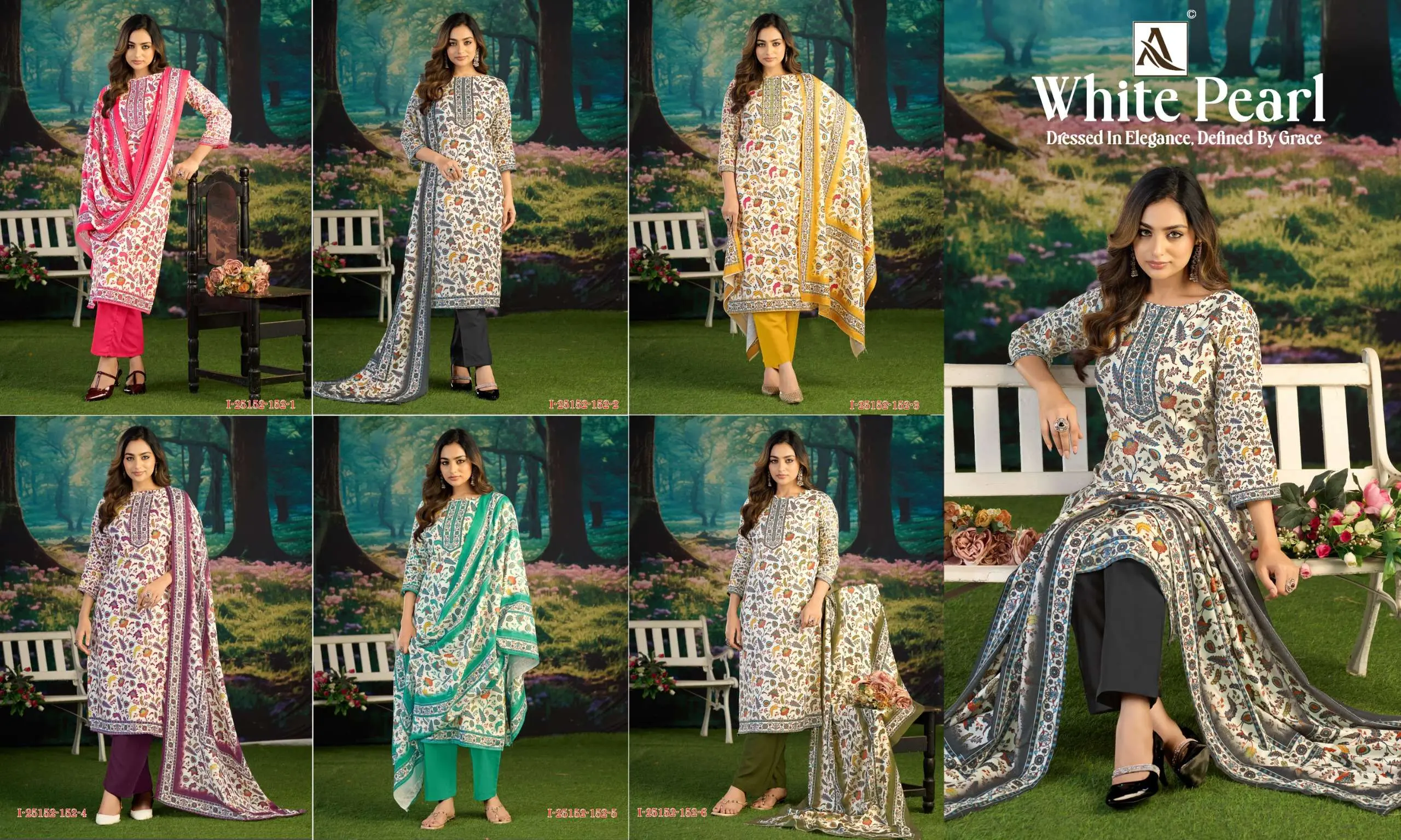 Alok Suits White Pearl