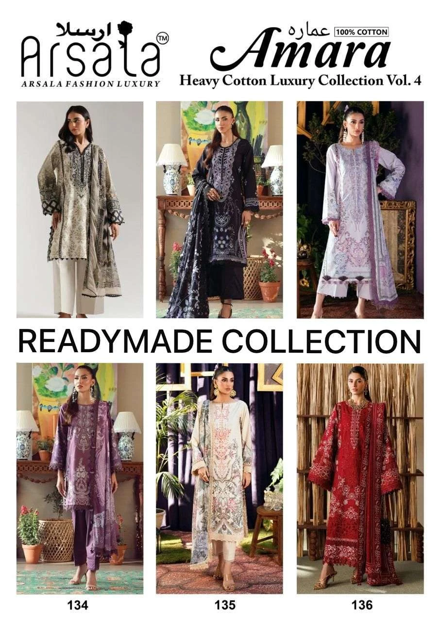 Amara Heavy Cotton Ready Made Collection Vol 4 - Readymade Dress