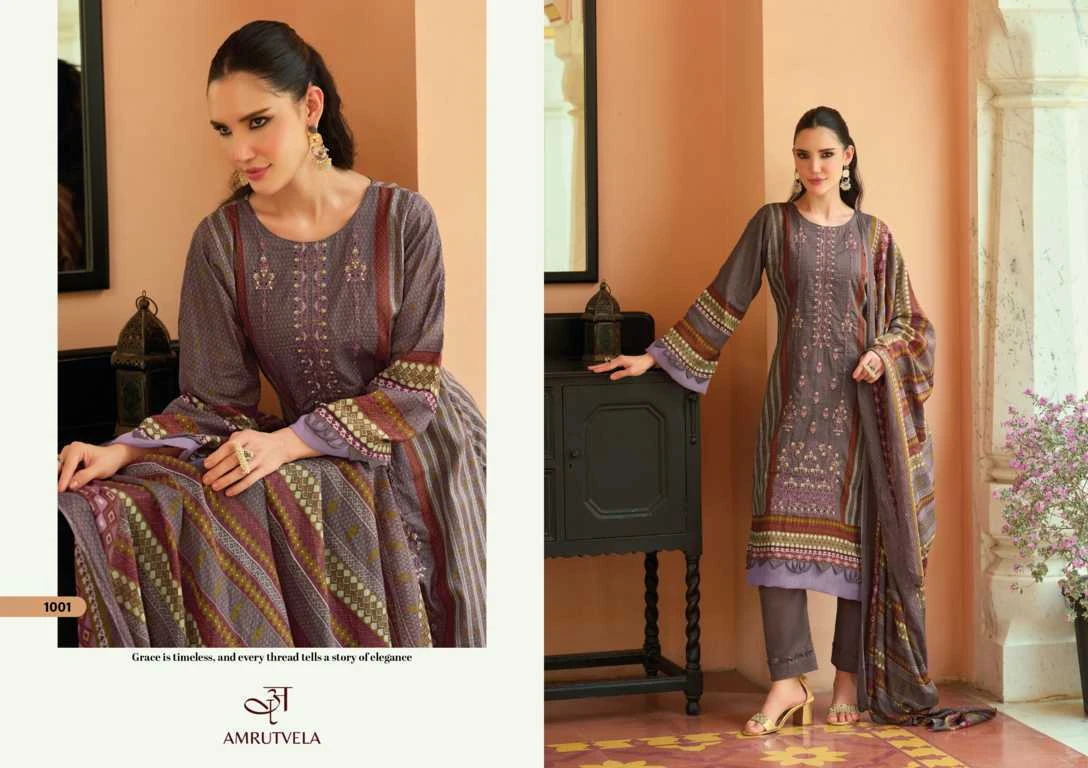 Amrutvela Abu Saeed Cotton Salwar Suit Catalog 6 Pcs