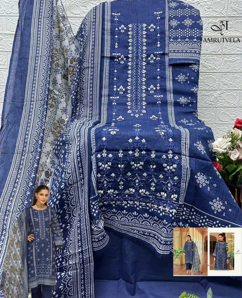 Amrutvela Abu Saeed Cotton Salwar Suit Catalog 6 Pcs